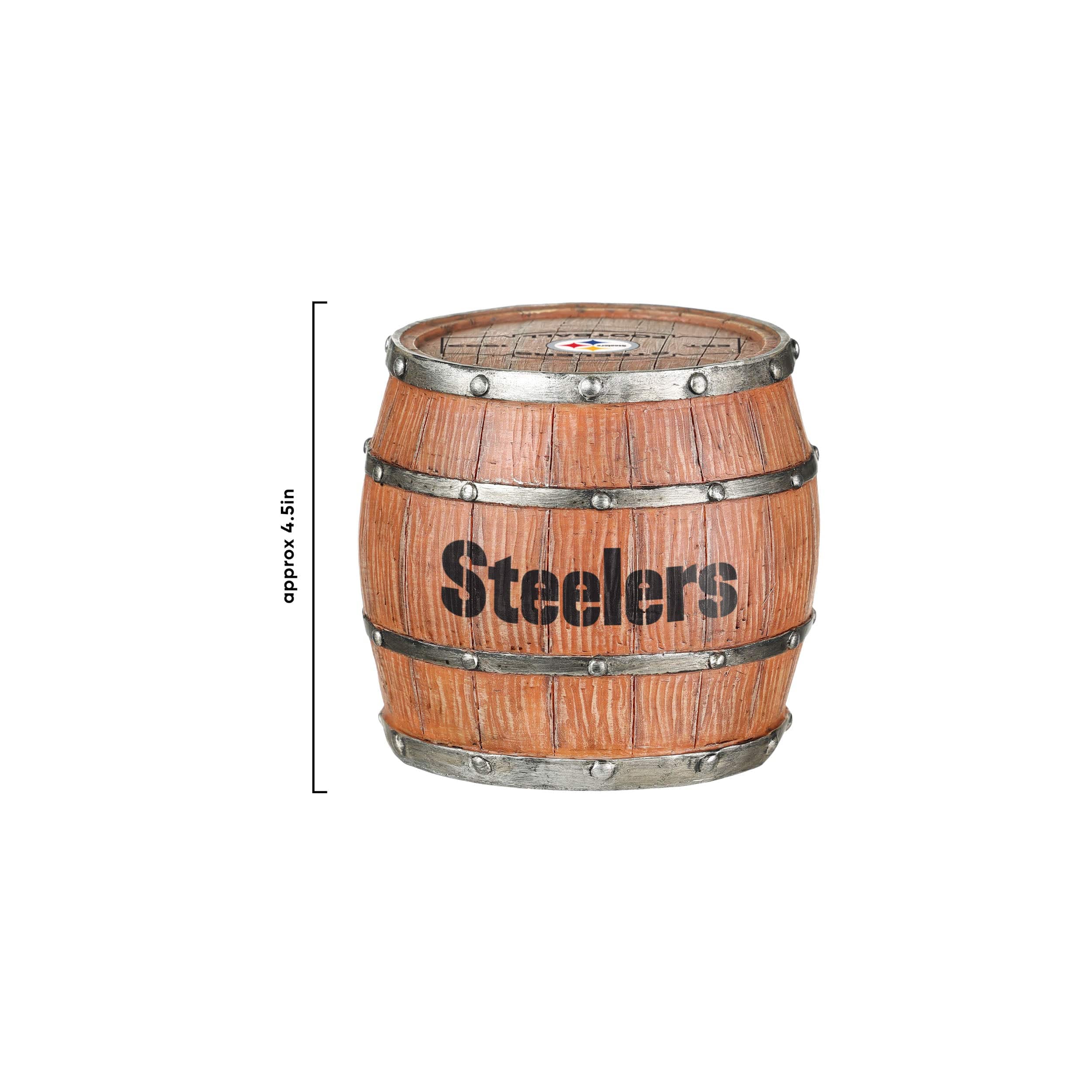 Pittsburgh Steelers NFL 5 Pack Barrel Coaster Set - Image 6