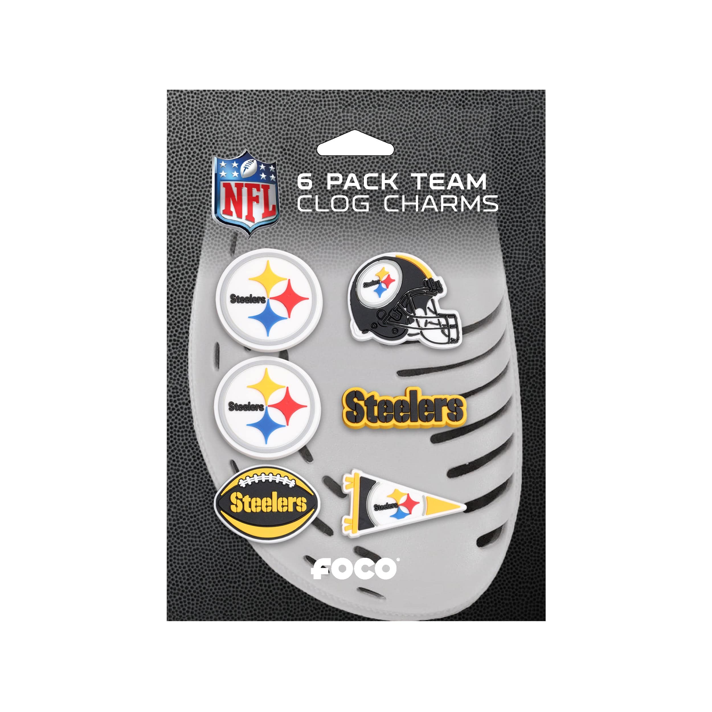 Pittsburgh Steelers NFL 6 Pack Team Clog Charms - Image 5