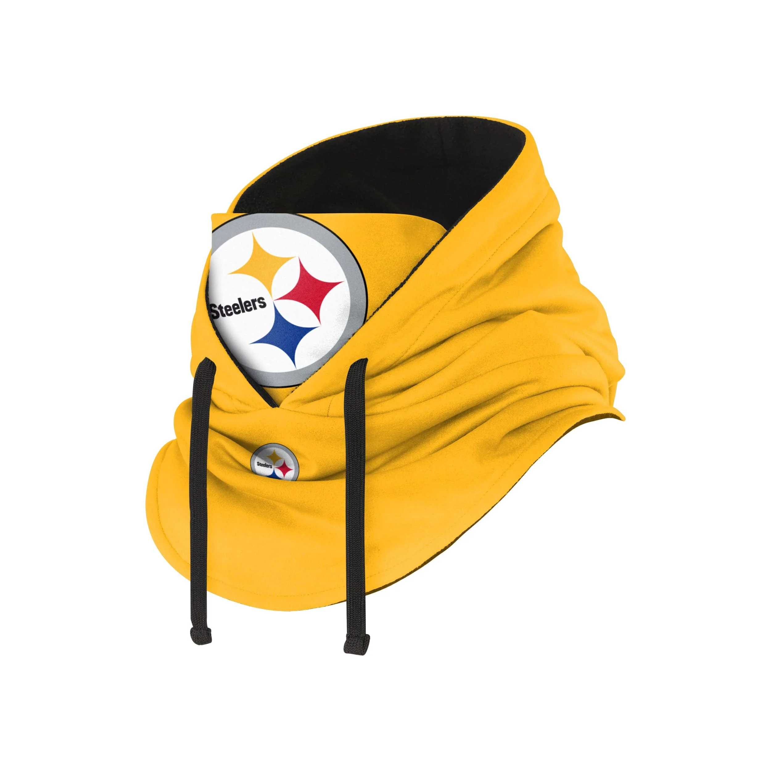 Pittsburgh Steelers NFL Alternate Team Color Drawstring Hooded Gaiter - Image 2