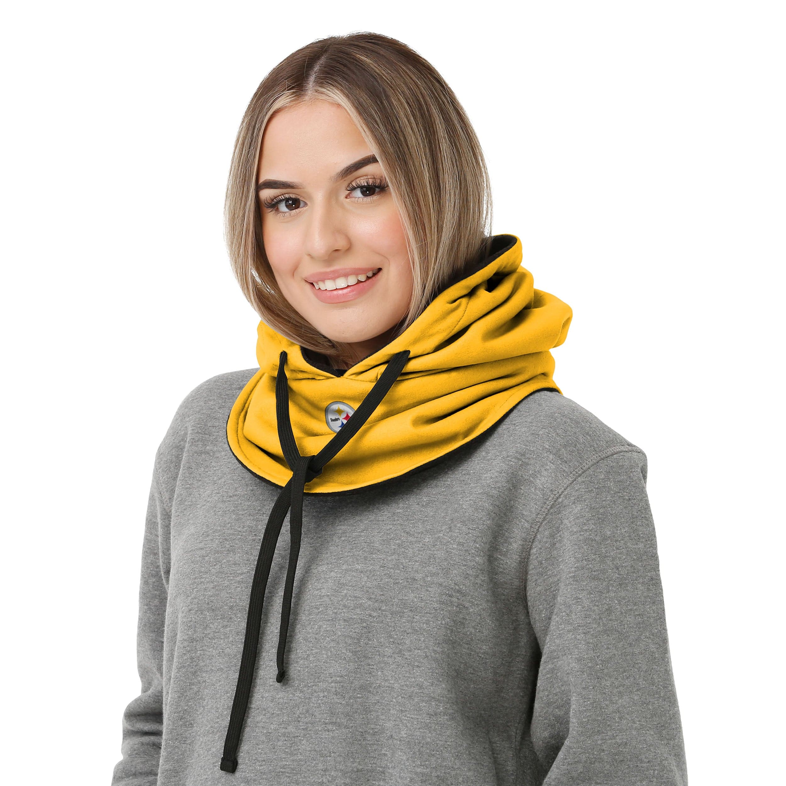 Pittsburgh Steelers NFL Alternate Team Color Drawstring Hooded Gaiter - Image 4