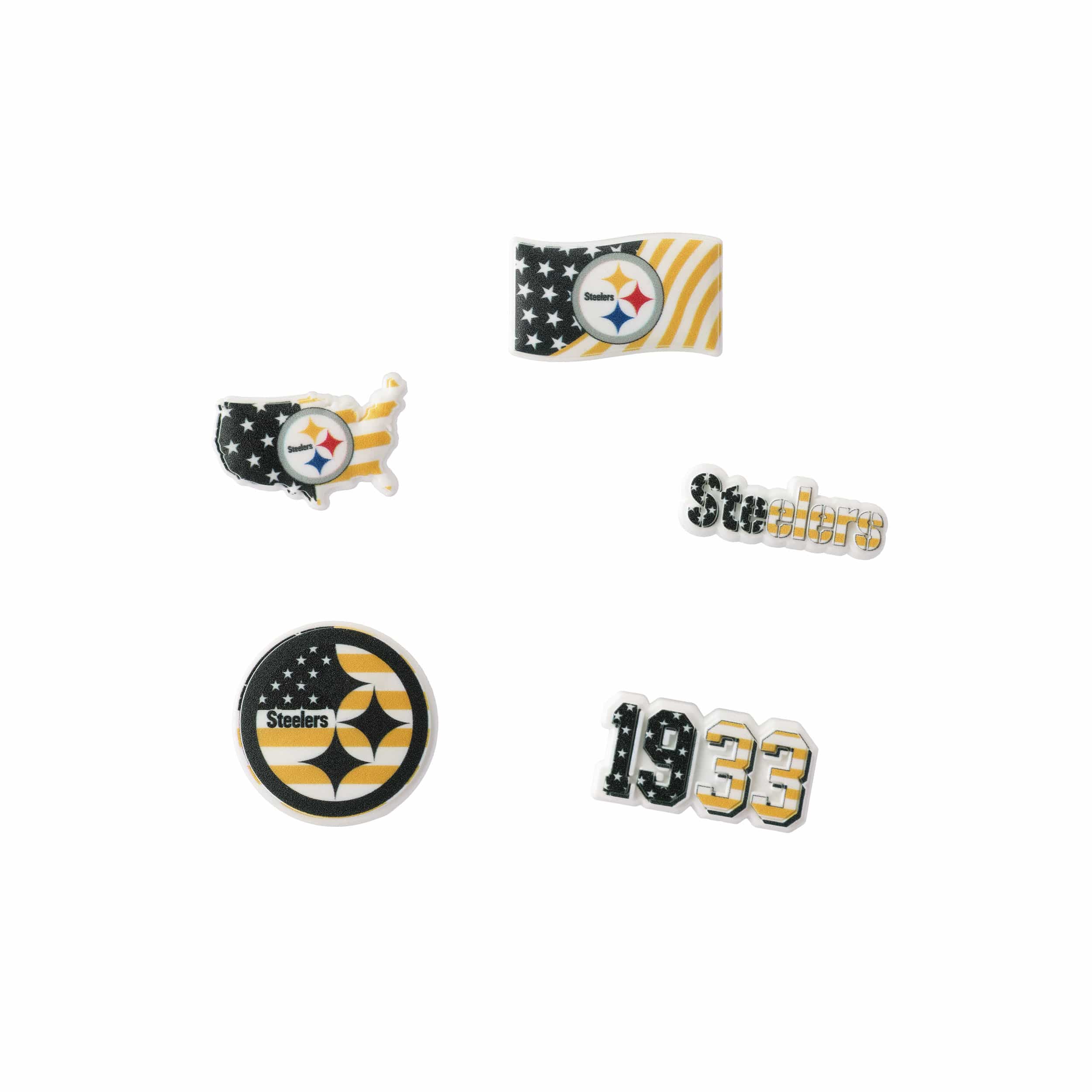 Pittsburgh Steelers NFL Americana 5 Pack Team Clog Charms