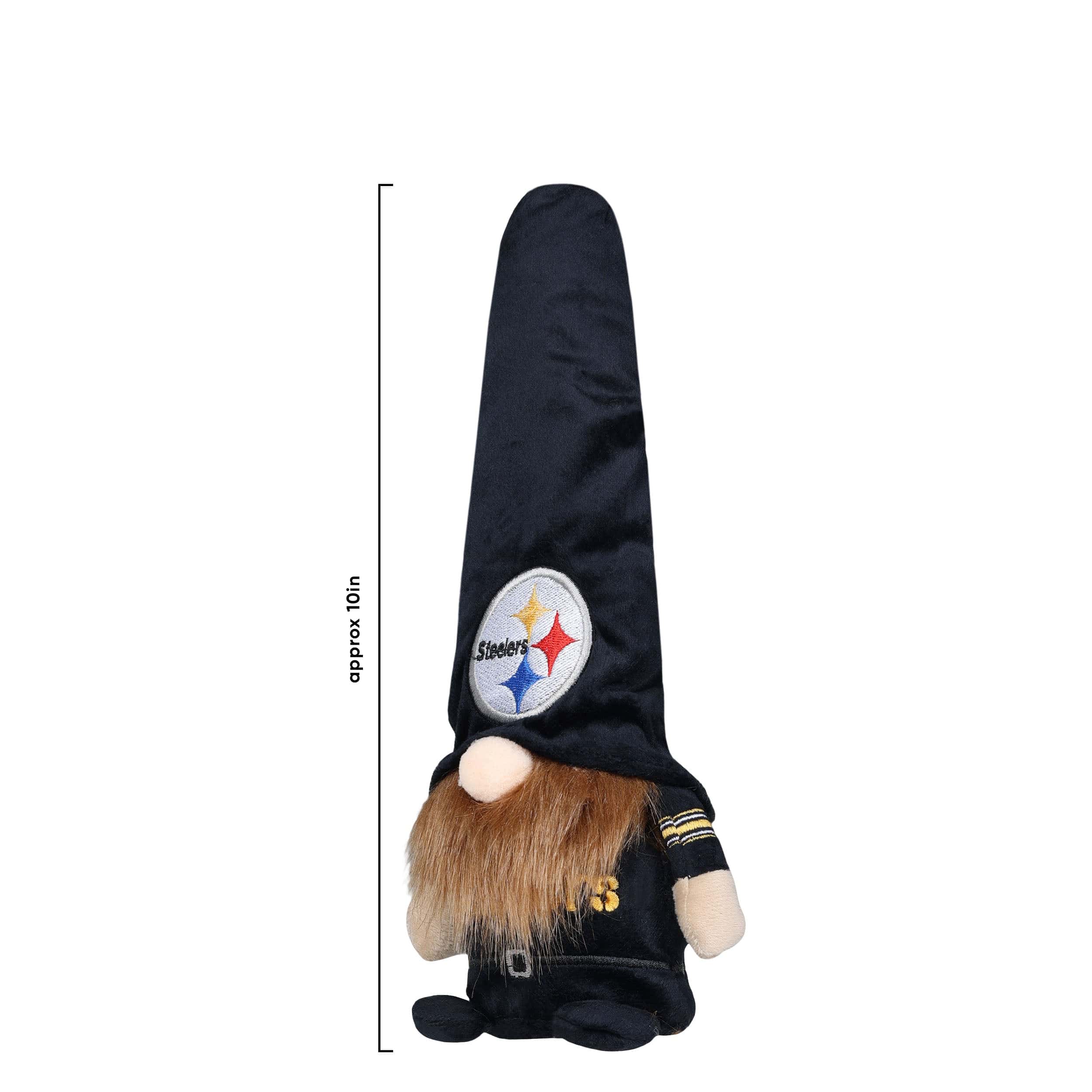 Pittsburgh Steelers NFL Bearded Stocking Cap Plush Gnome - Image 2