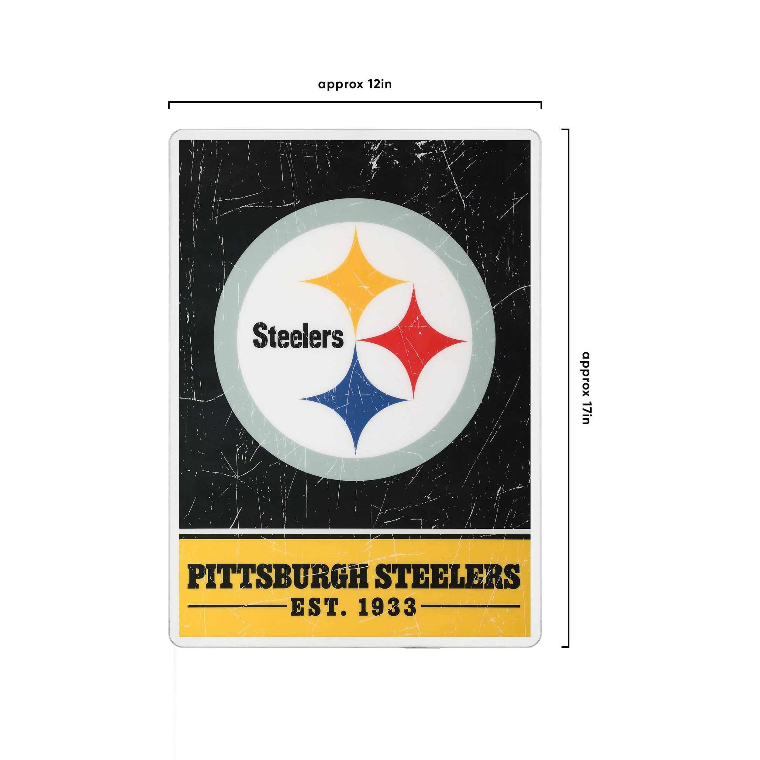 Pittsburgh Steelers NFL Big Logo Backlit Sign - Image 4