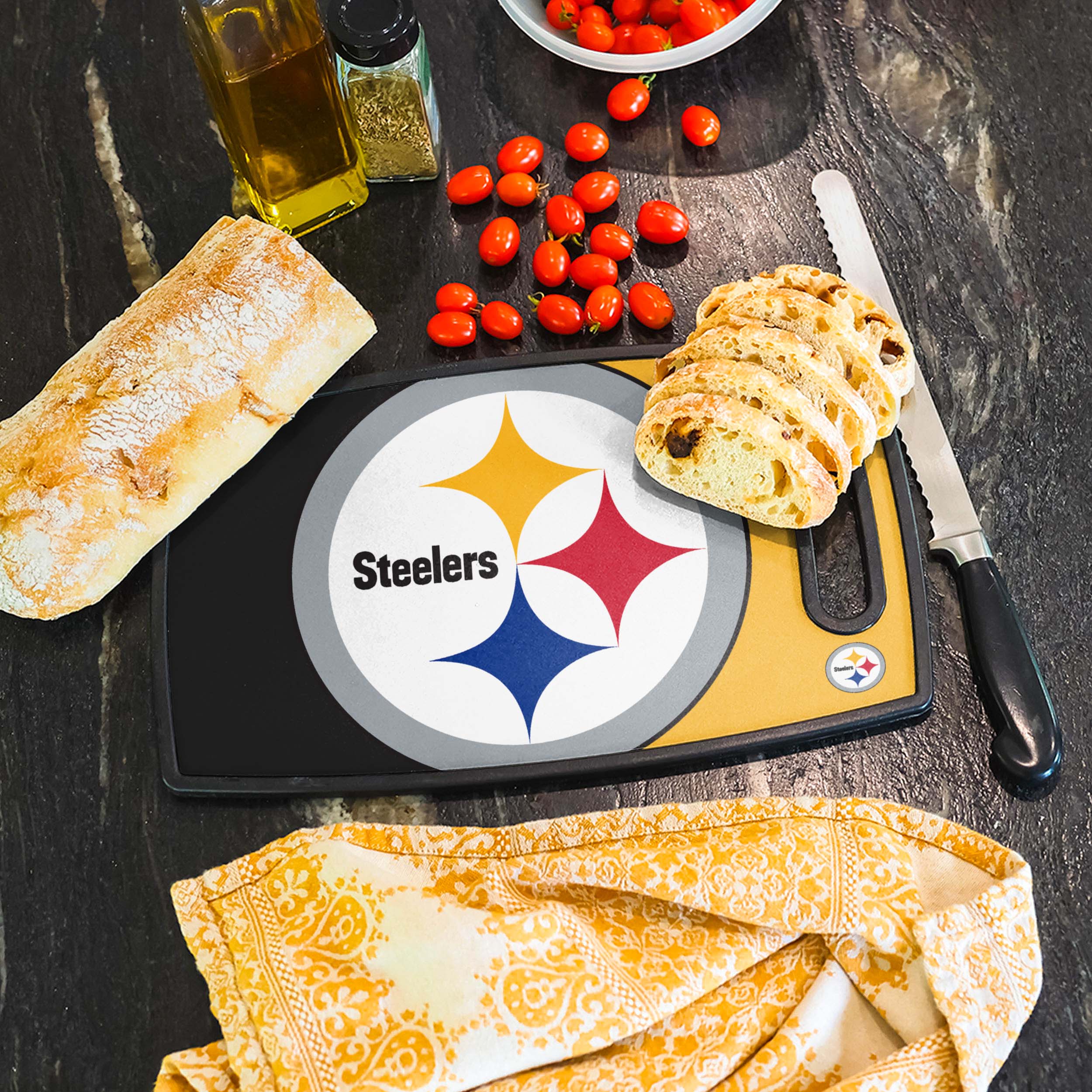 Pittsburgh Steelers NFL Big Logo Cutting Board - Image 2