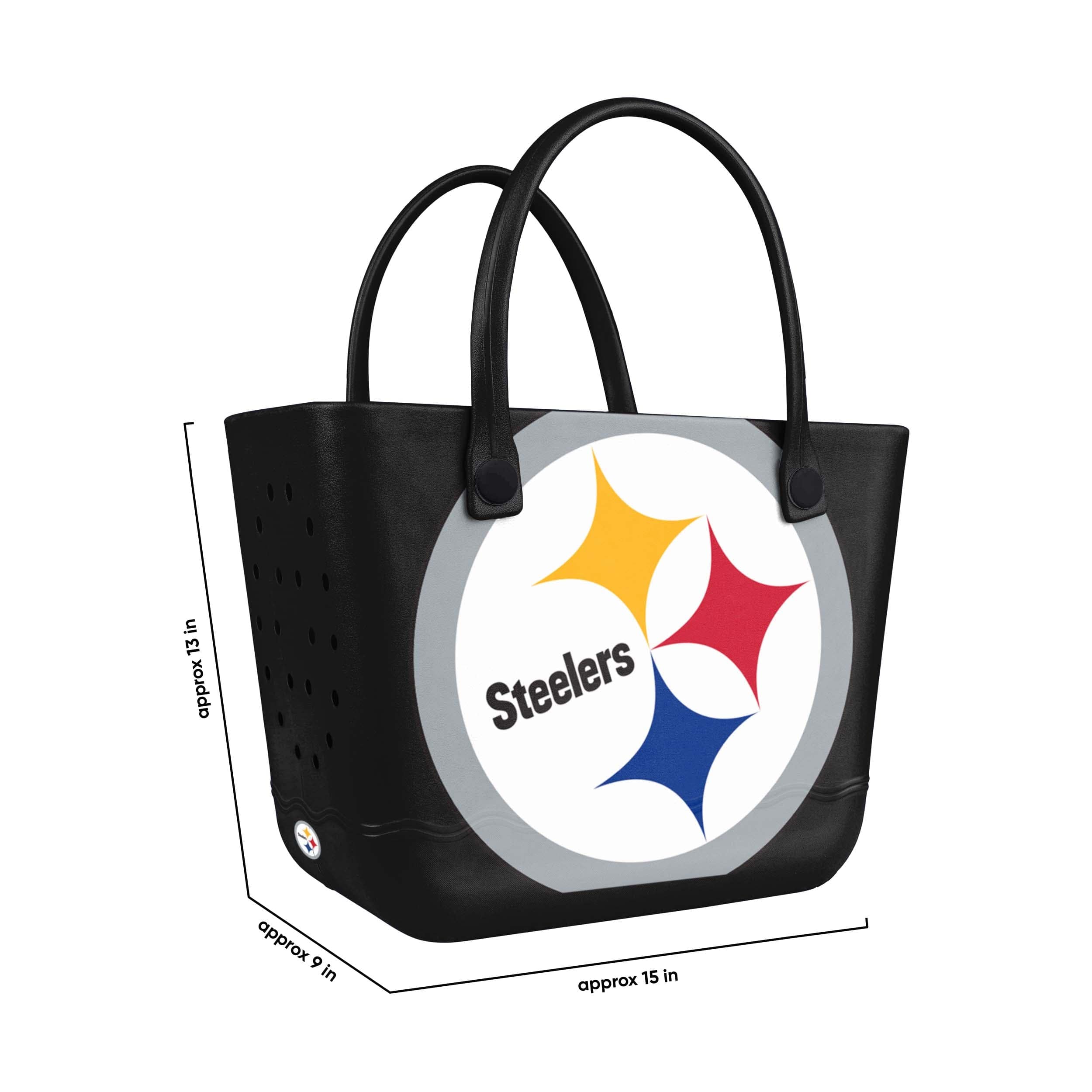 Pittsburgh Steelers NFL Big Logo Tailgate Tote Bag - Image 3