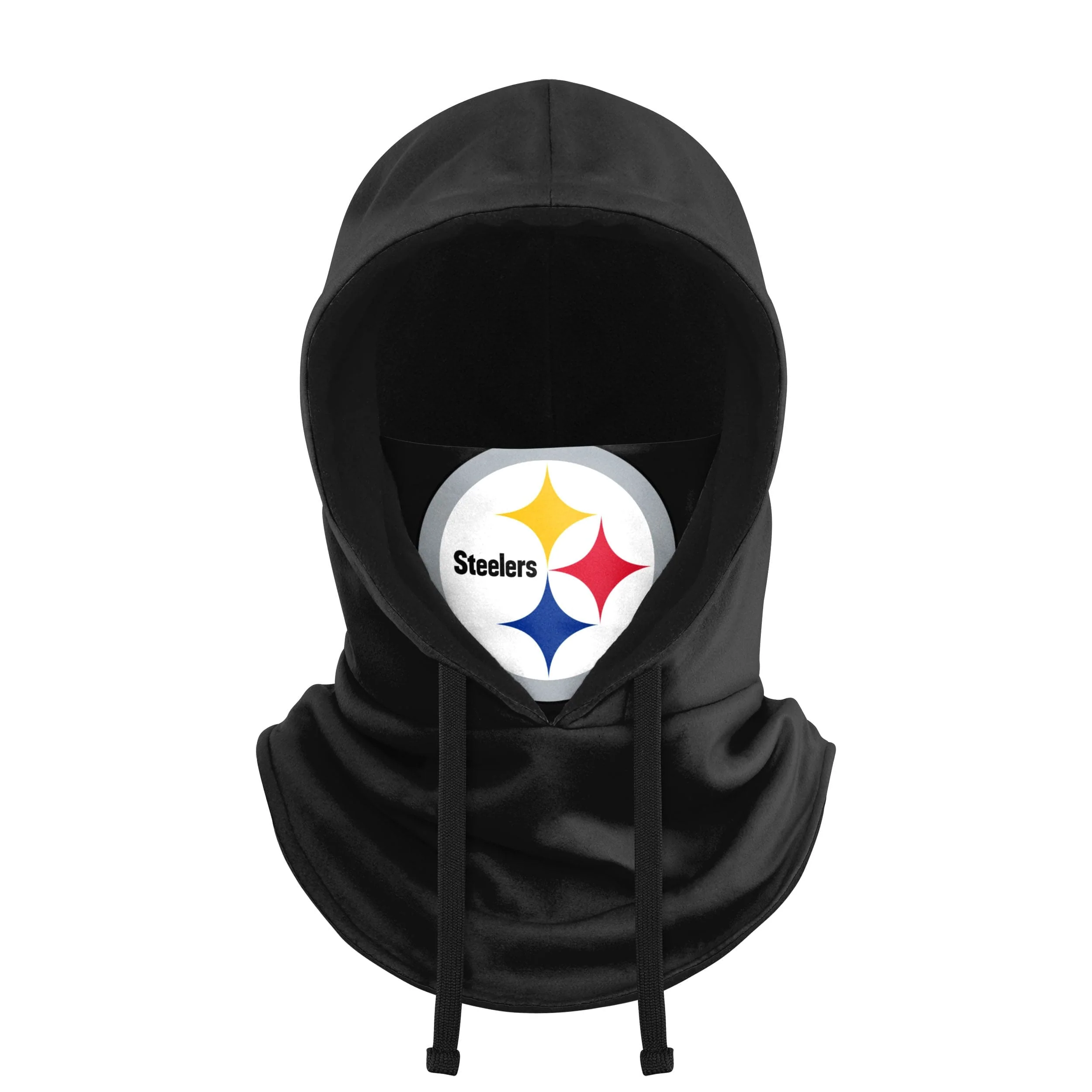 Pittsburgh Steelers NFL Black Drawstring Hooded Gaiter