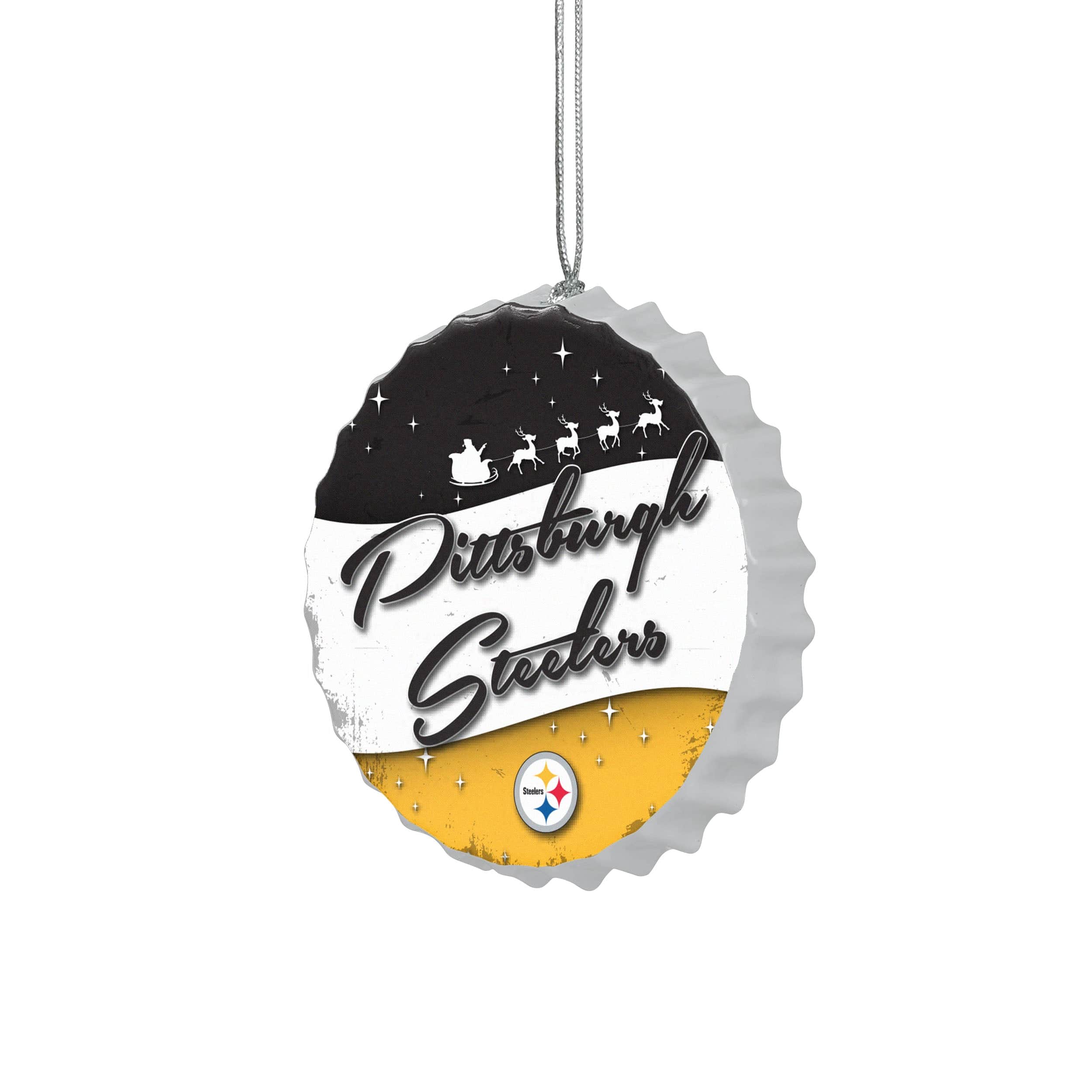 Pittsburgh Steelers NFL Bottlecap Sign Ornament - Image 2