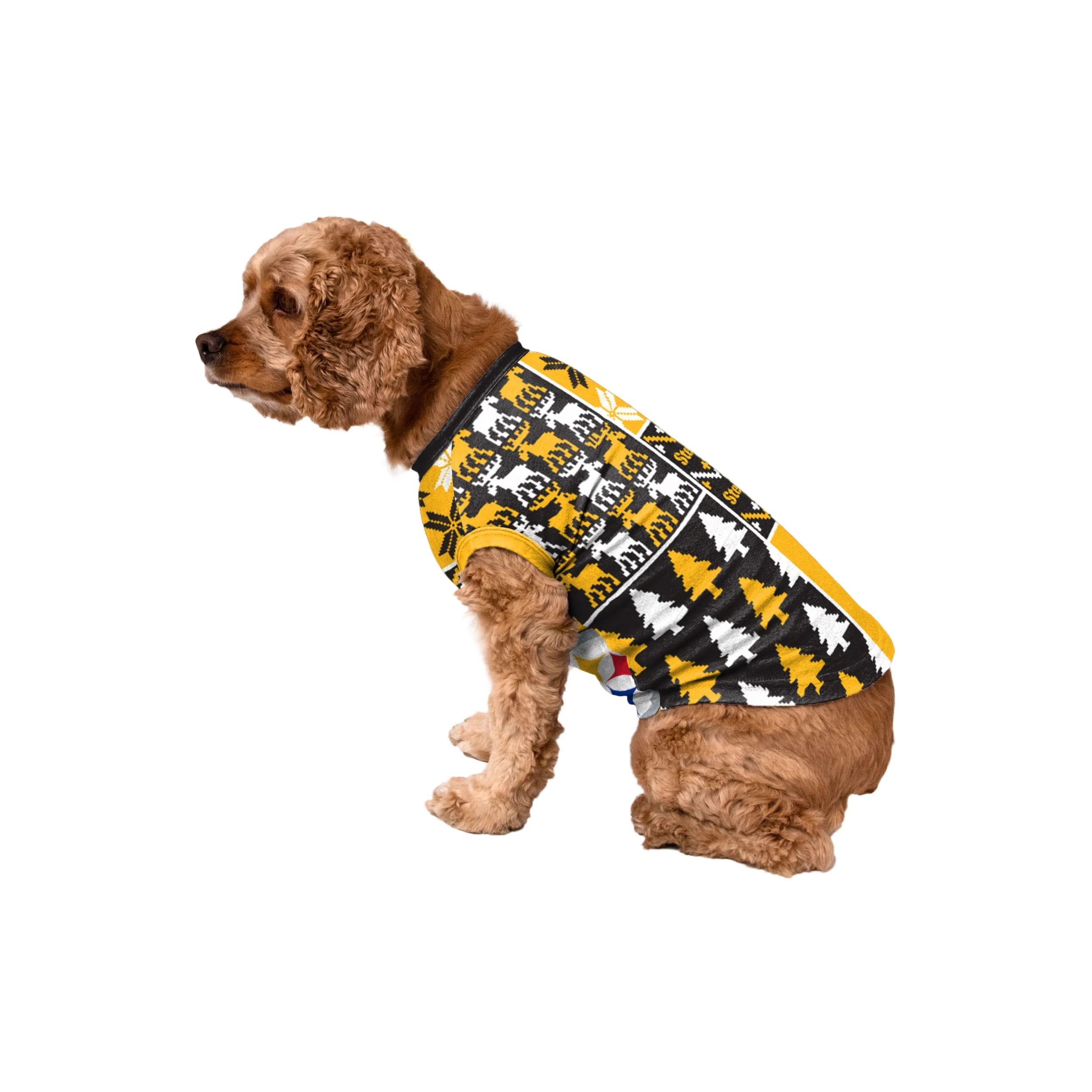 Pittsburgh Steelers NFL Busy Block Family Holiday Pajamas - Image 7