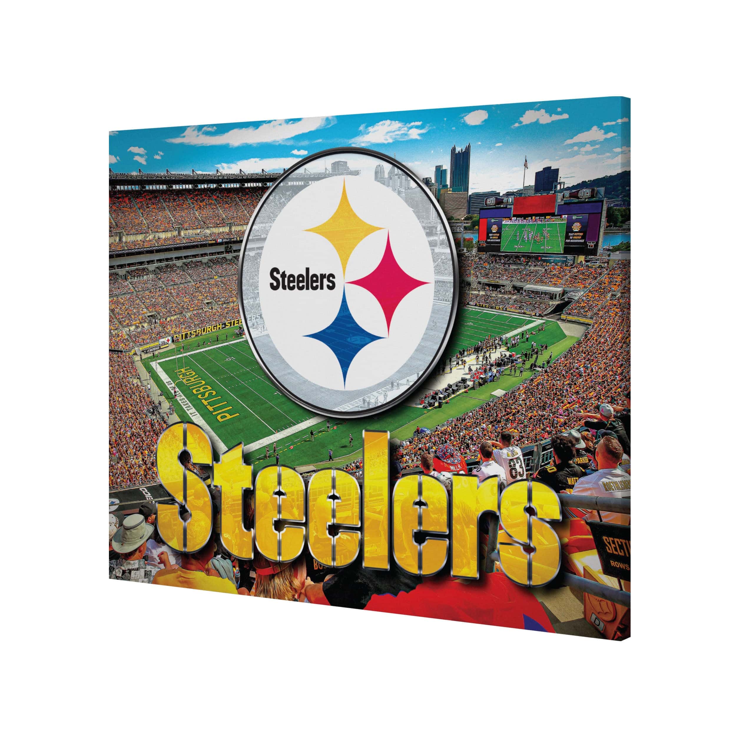 Pittsburgh Steelers NFL Canvas Wall Sign - Image 2