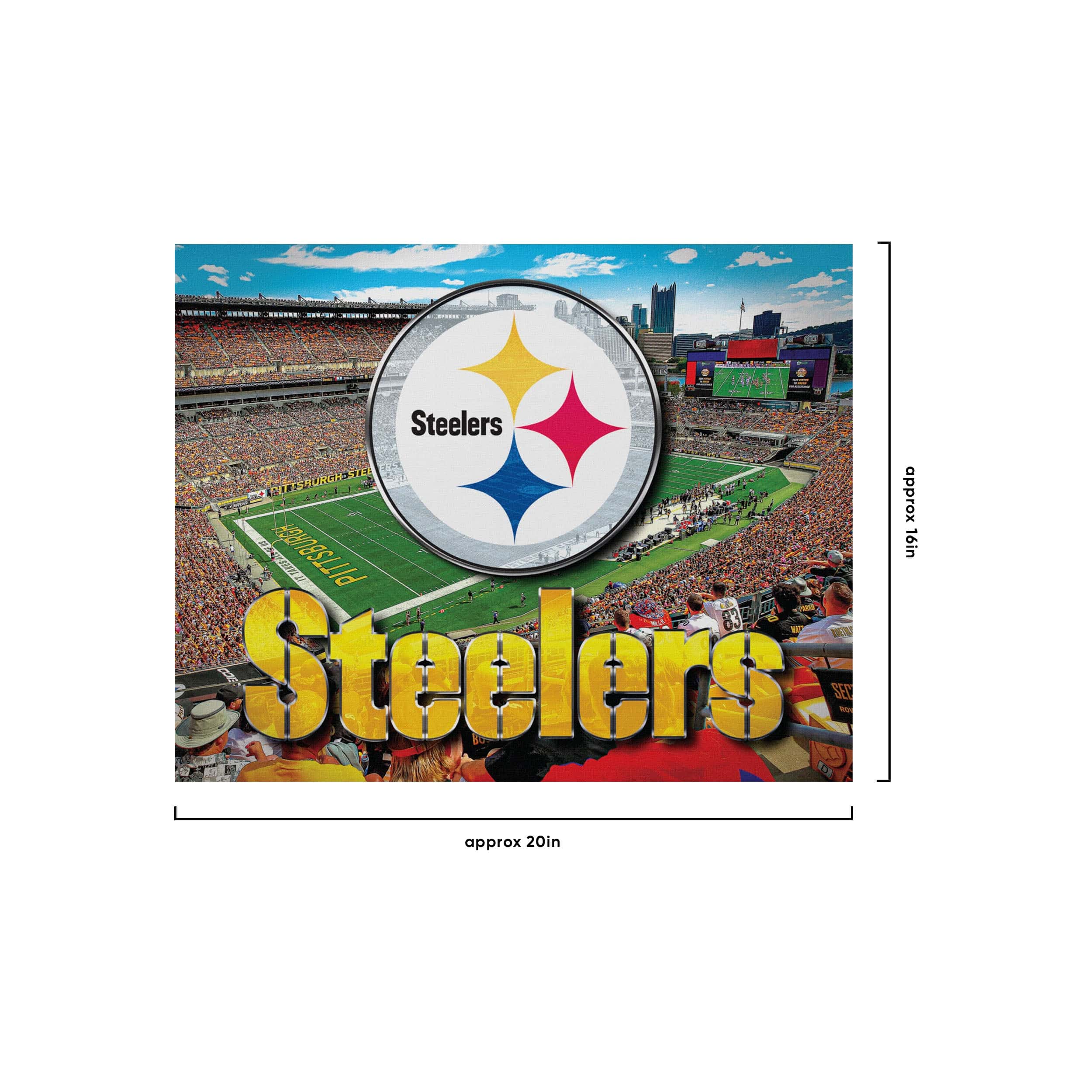 Pittsburgh Steelers NFL Canvas Wall Sign - Image 4