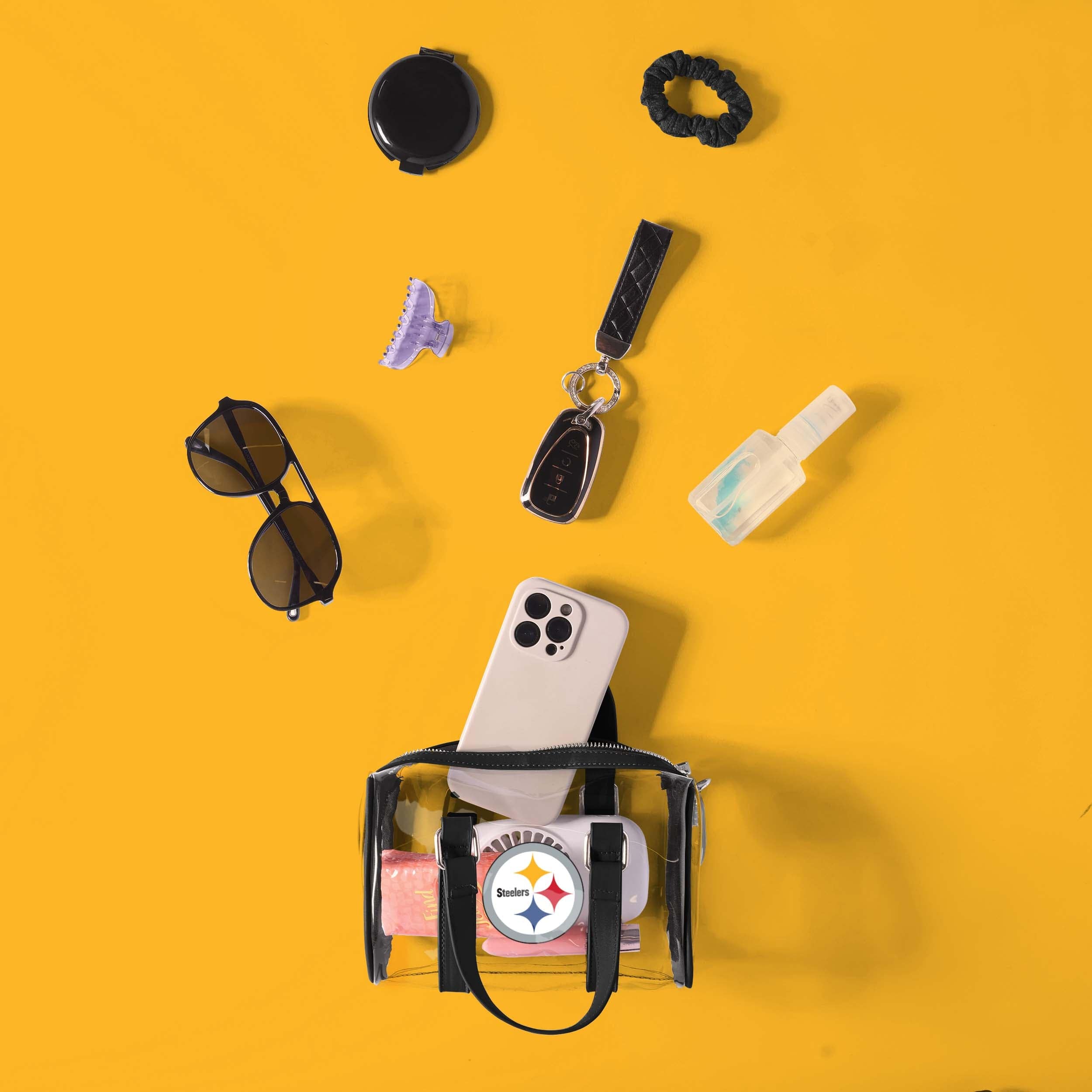 Pittsburgh Steelers NFL Clear Barrel Bag - Image 3