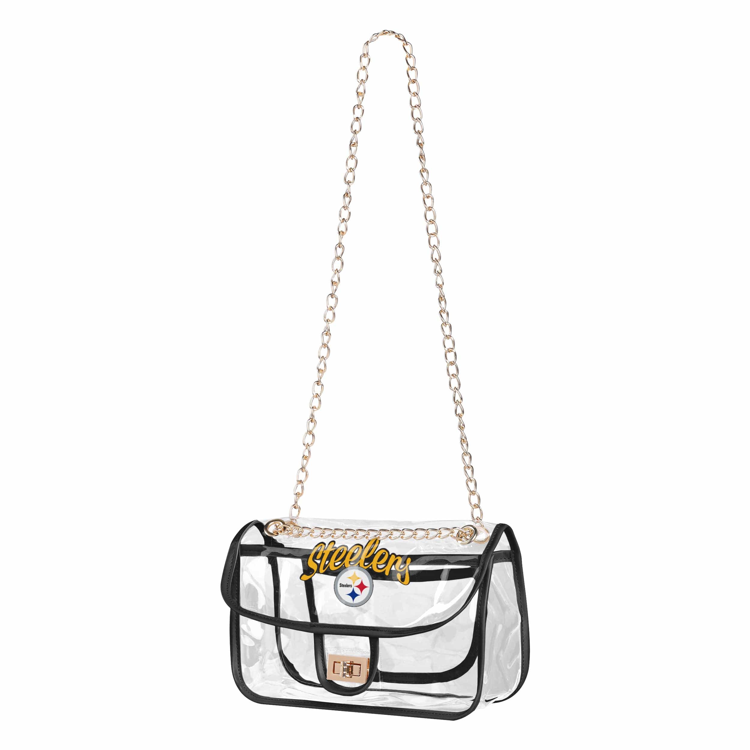 Pittsburgh Steelers NFL Clear Crossbody Chain Bag - Image 2
