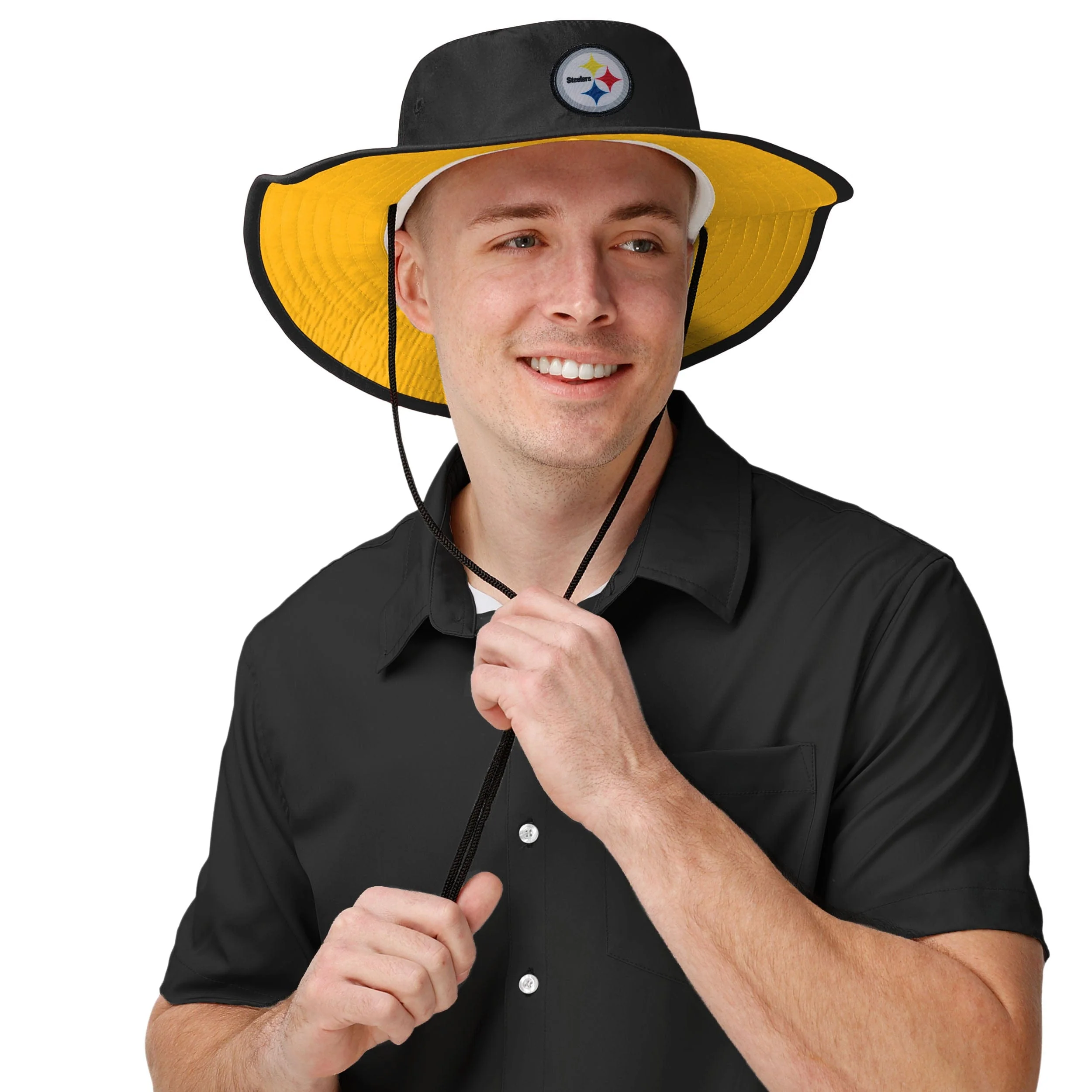 Pittsburgh Steelers NFL Colorblock Boonie Hat - Image 3