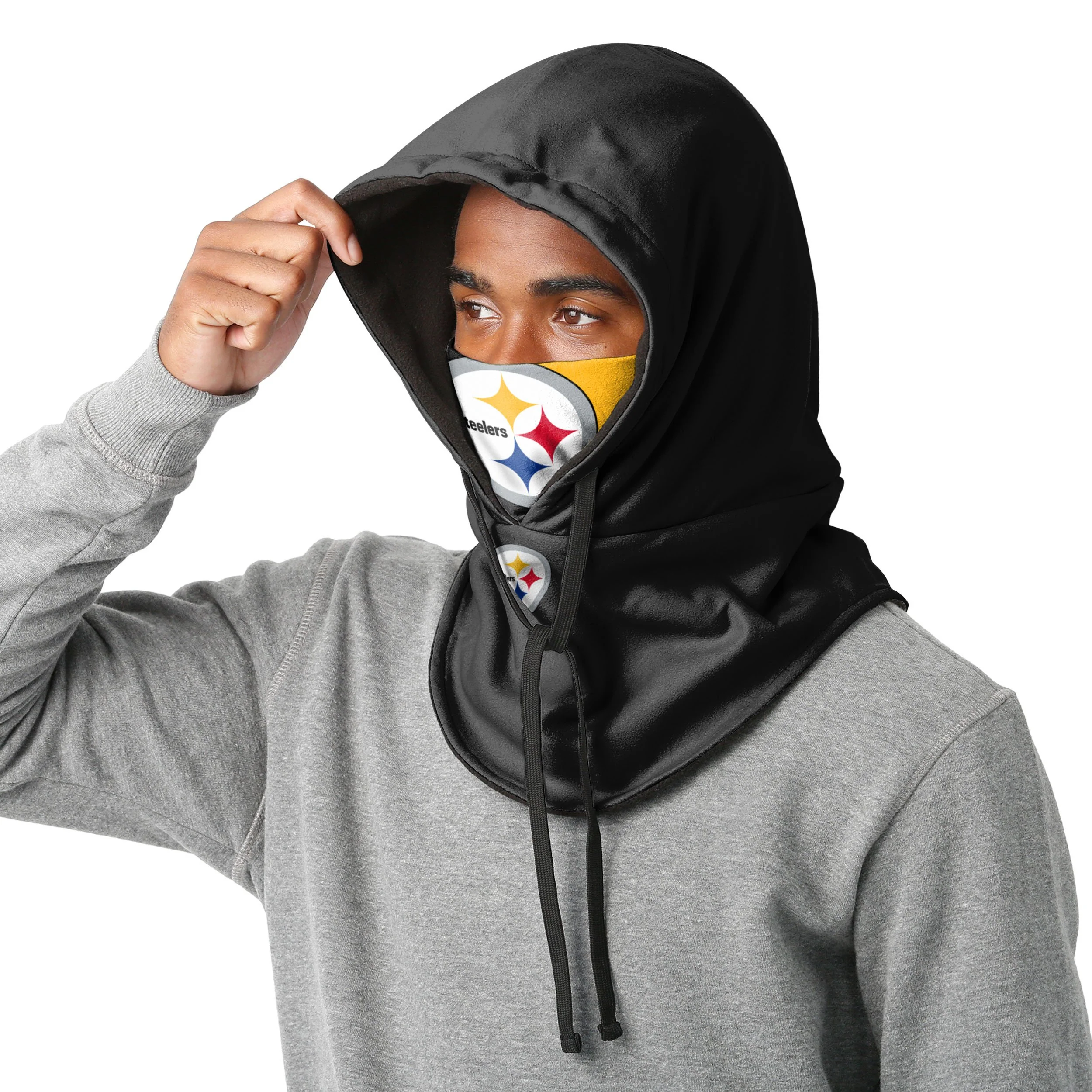 Pittsburgh Steelers NFL Drawstring Hooded Gaiter - - Image 3