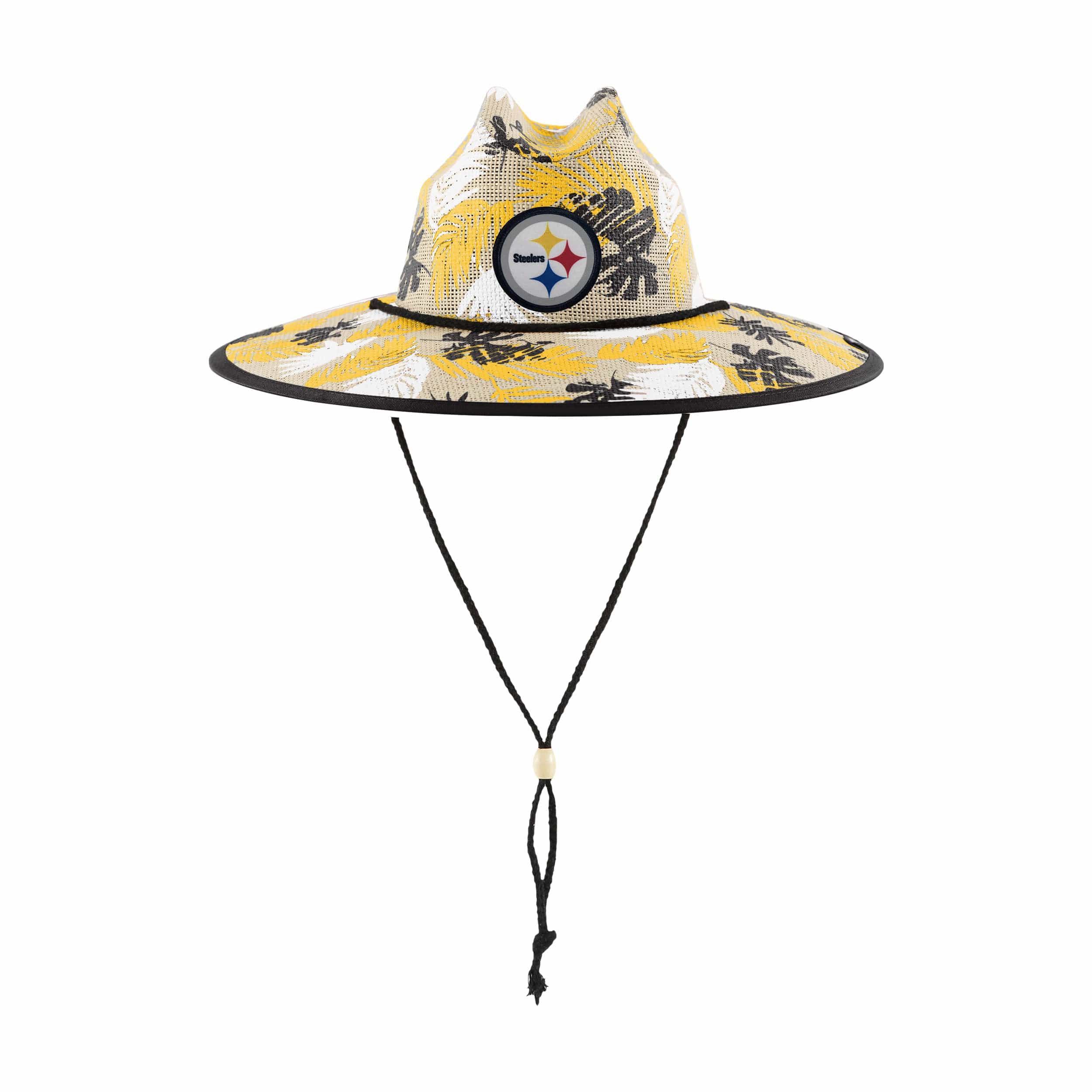 Pittsburgh Steelers NFL Floral Printed Straw Hat - Image 3