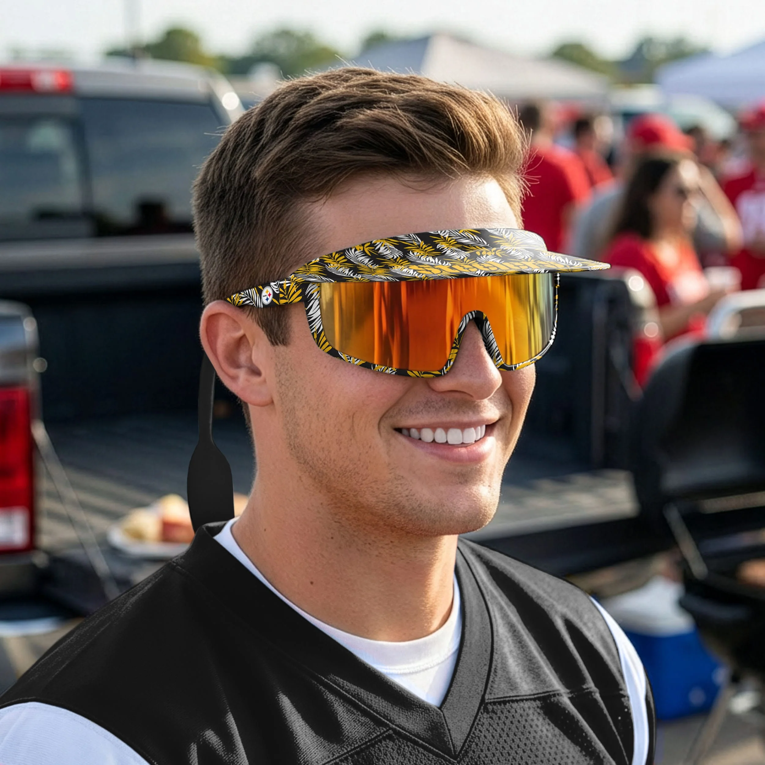 Pittsburgh Steelers NFL Floral Visor Sunglasses - Image 4