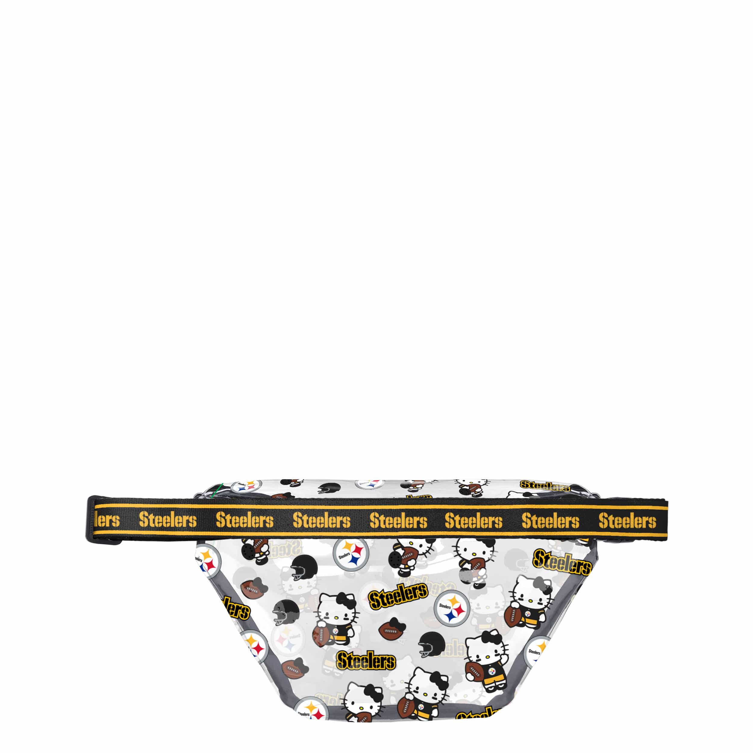 Pittsburgh Steelers NFL Hello Kitty® Clear Fanny Pack (PREORDER - SHIPS MID JULY) - Image 2
