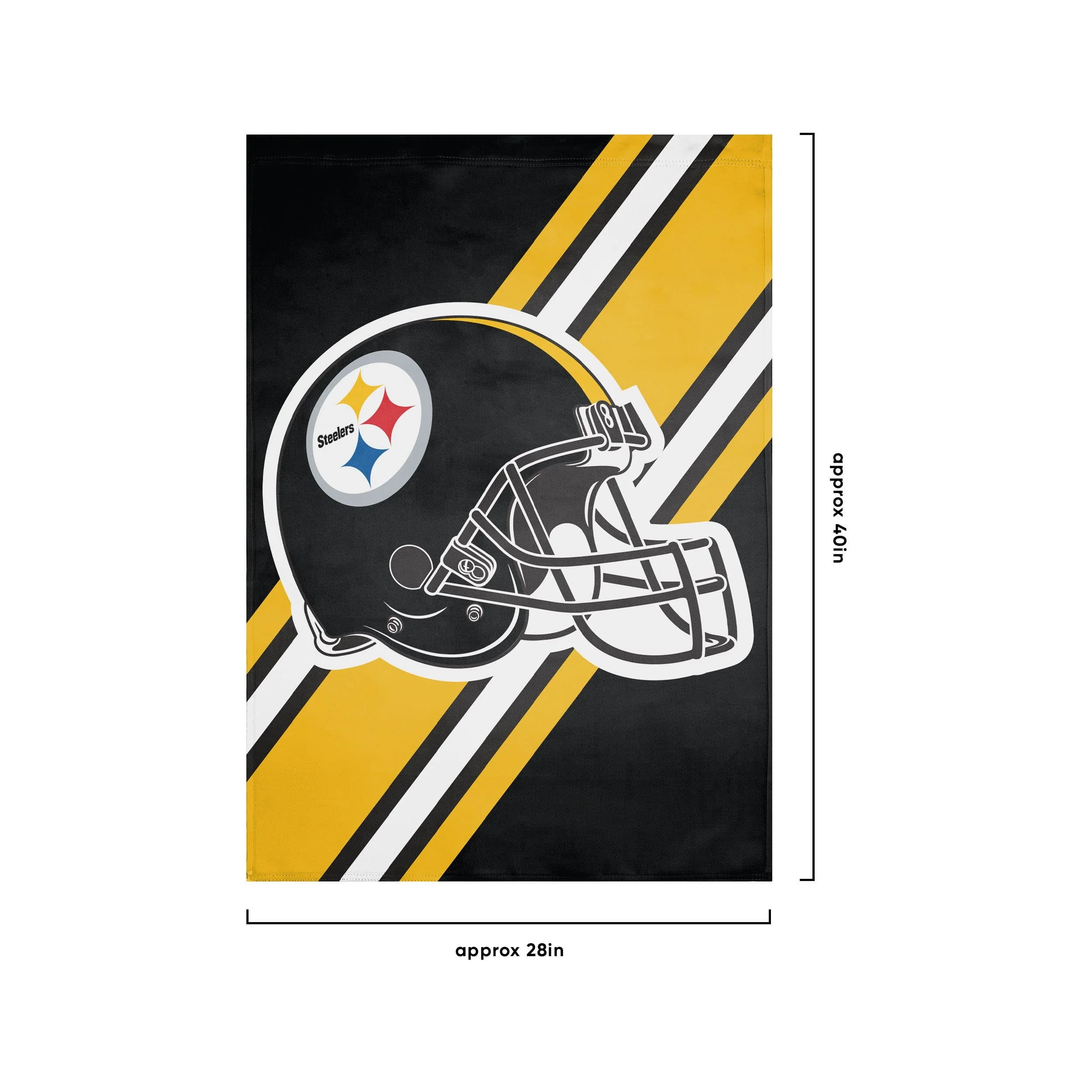 Pittsburgh Steelers NFL Helmet Vertical Flag - Image 3