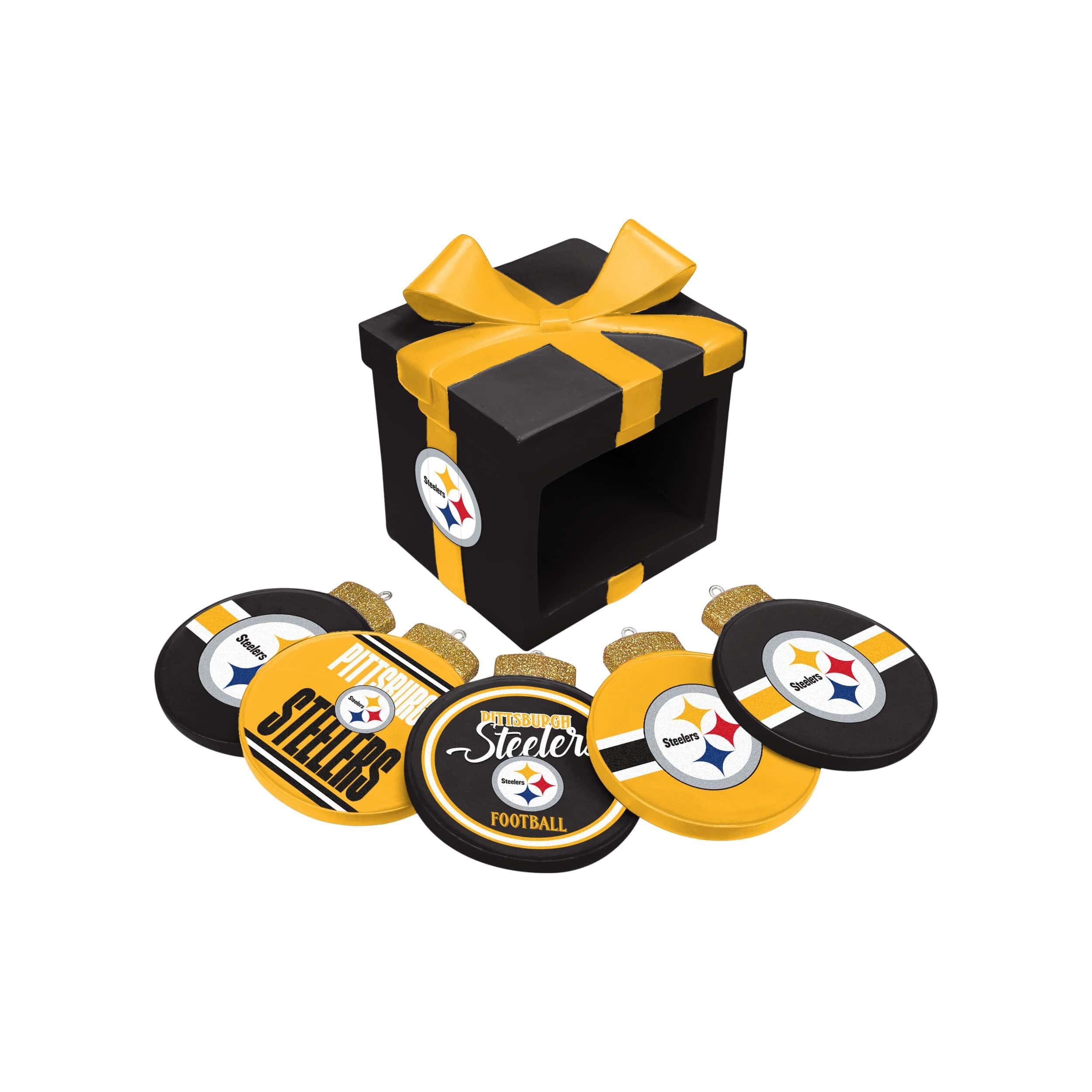 Pittsburgh Steelers NFL Holiday 5 Pack Coaster Set - Image 3