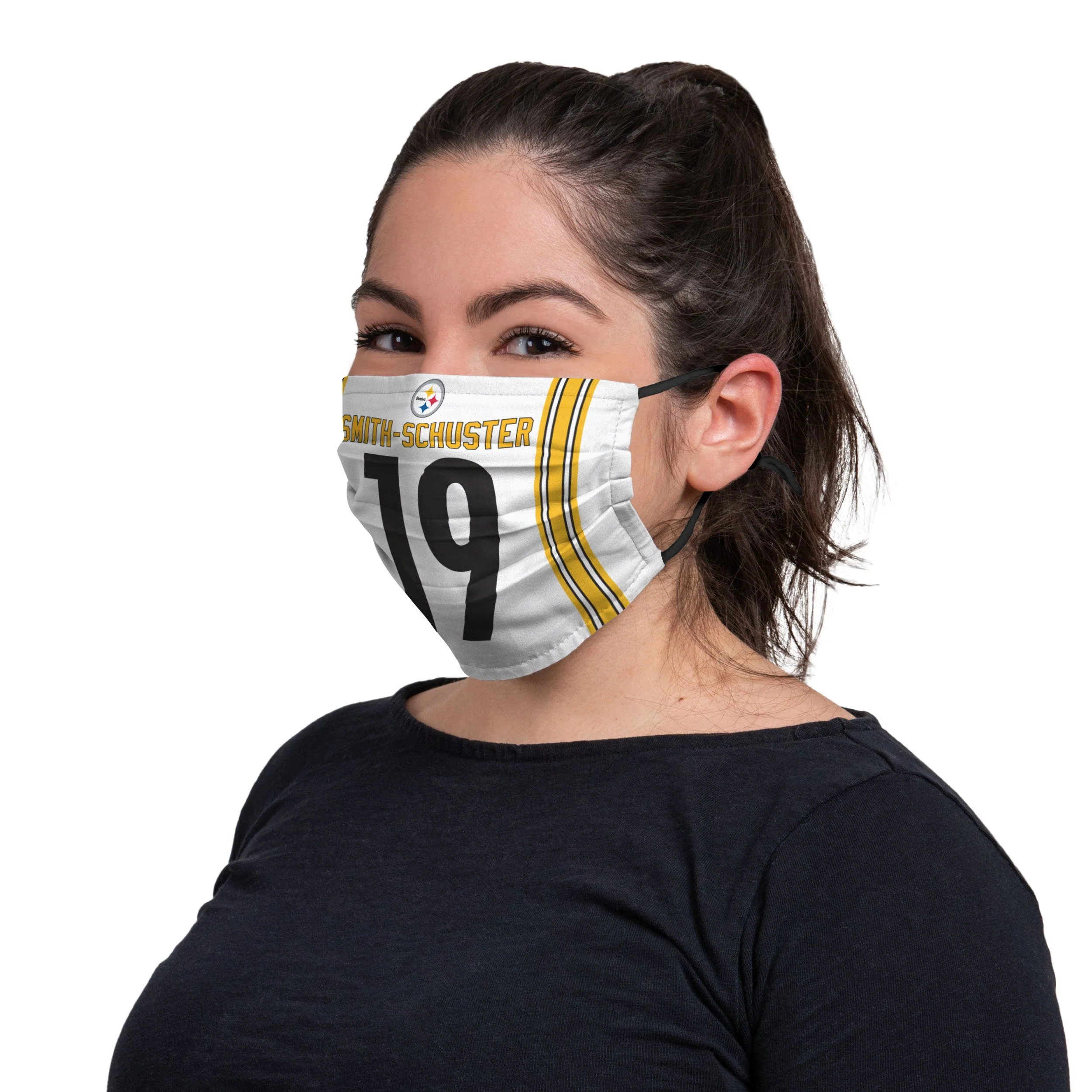 Pittsburgh Steelers NFL Juju Smith-Schuster Adjustable Face Cover - Image 3