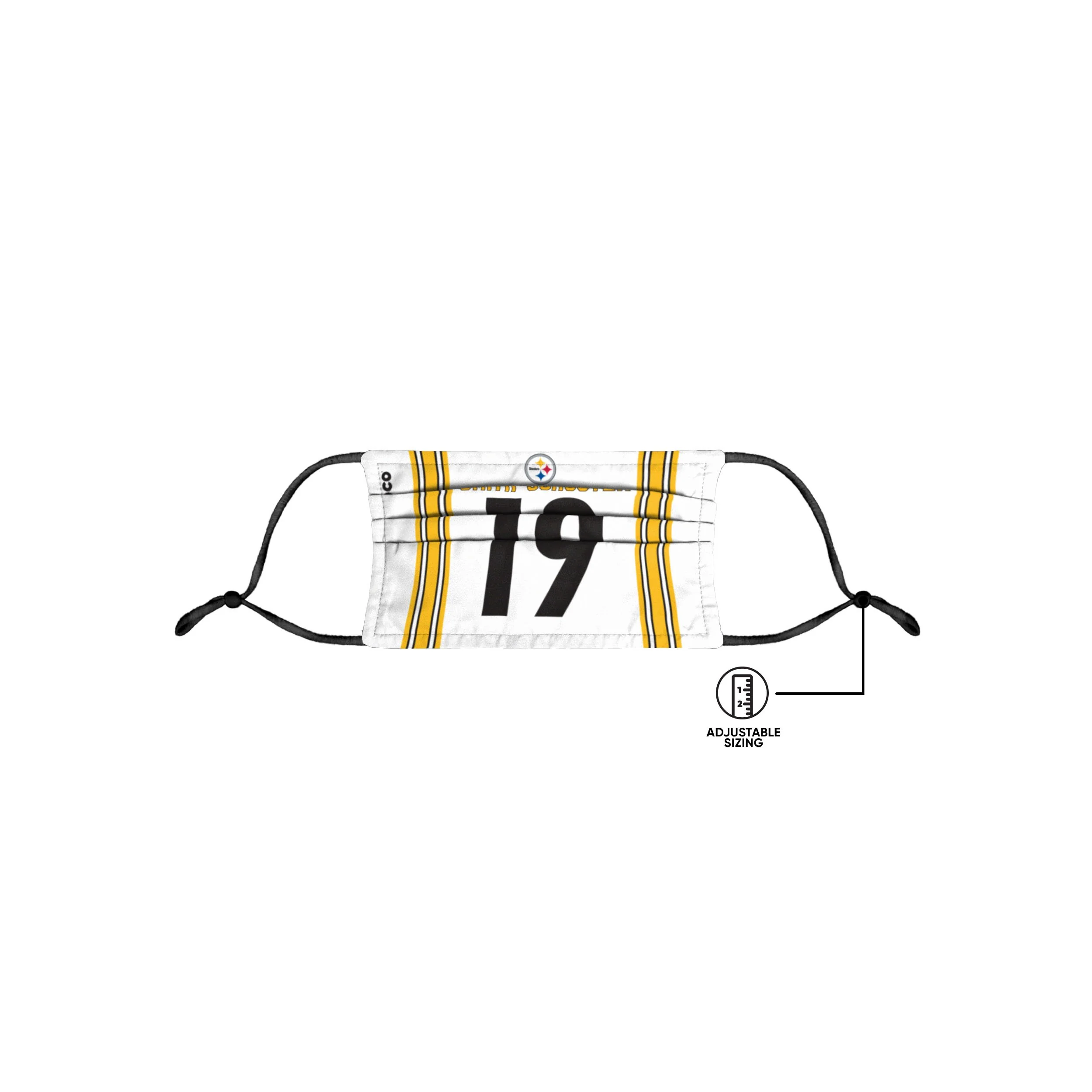 Pittsburgh Steelers NFL Juju Smith-Schuster Adjustable Face Cover - Image 5