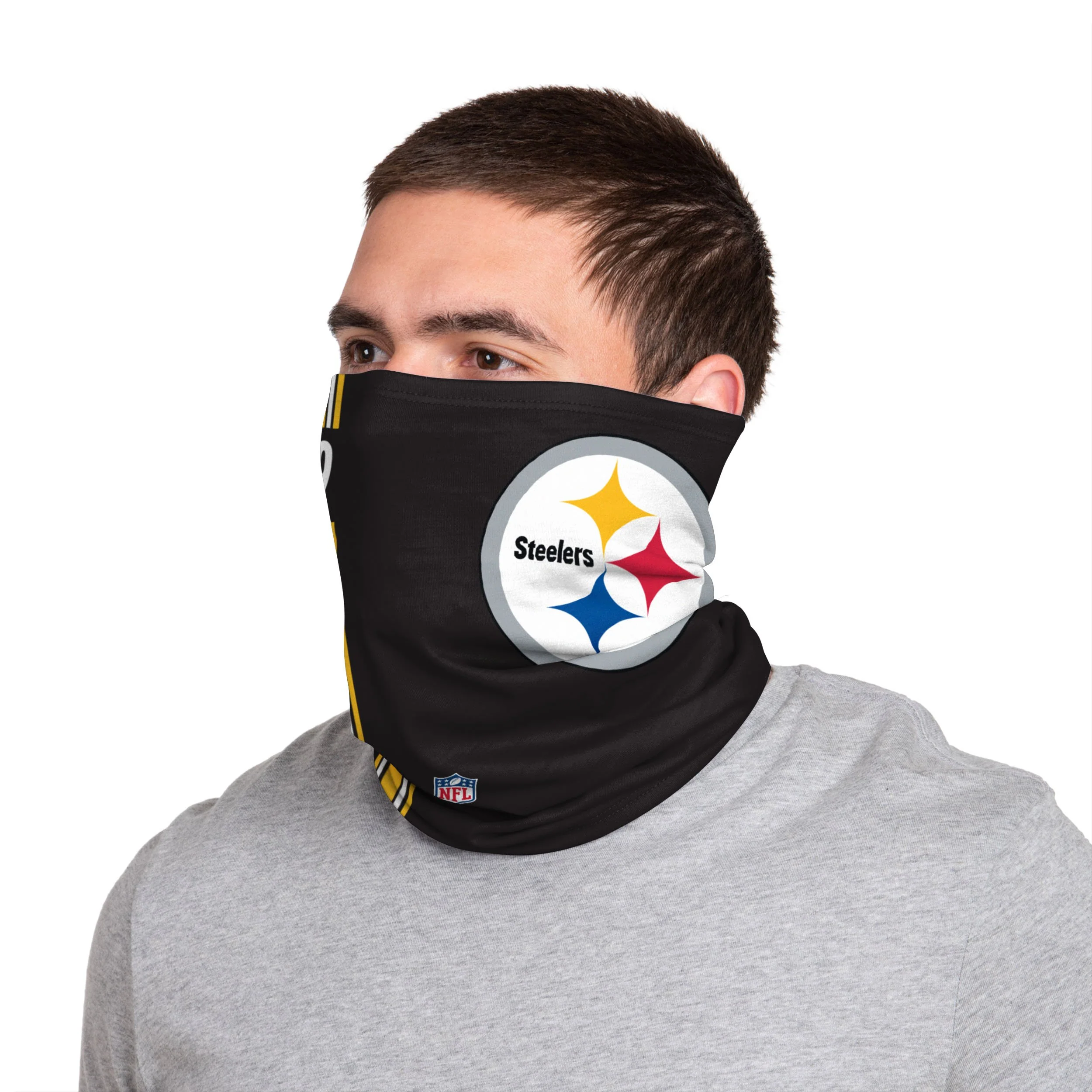 Pittsburgh Steelers NFL Juju Smith-Schuster On-Field Sideline Logo Gaiter Scarf - Image 2
