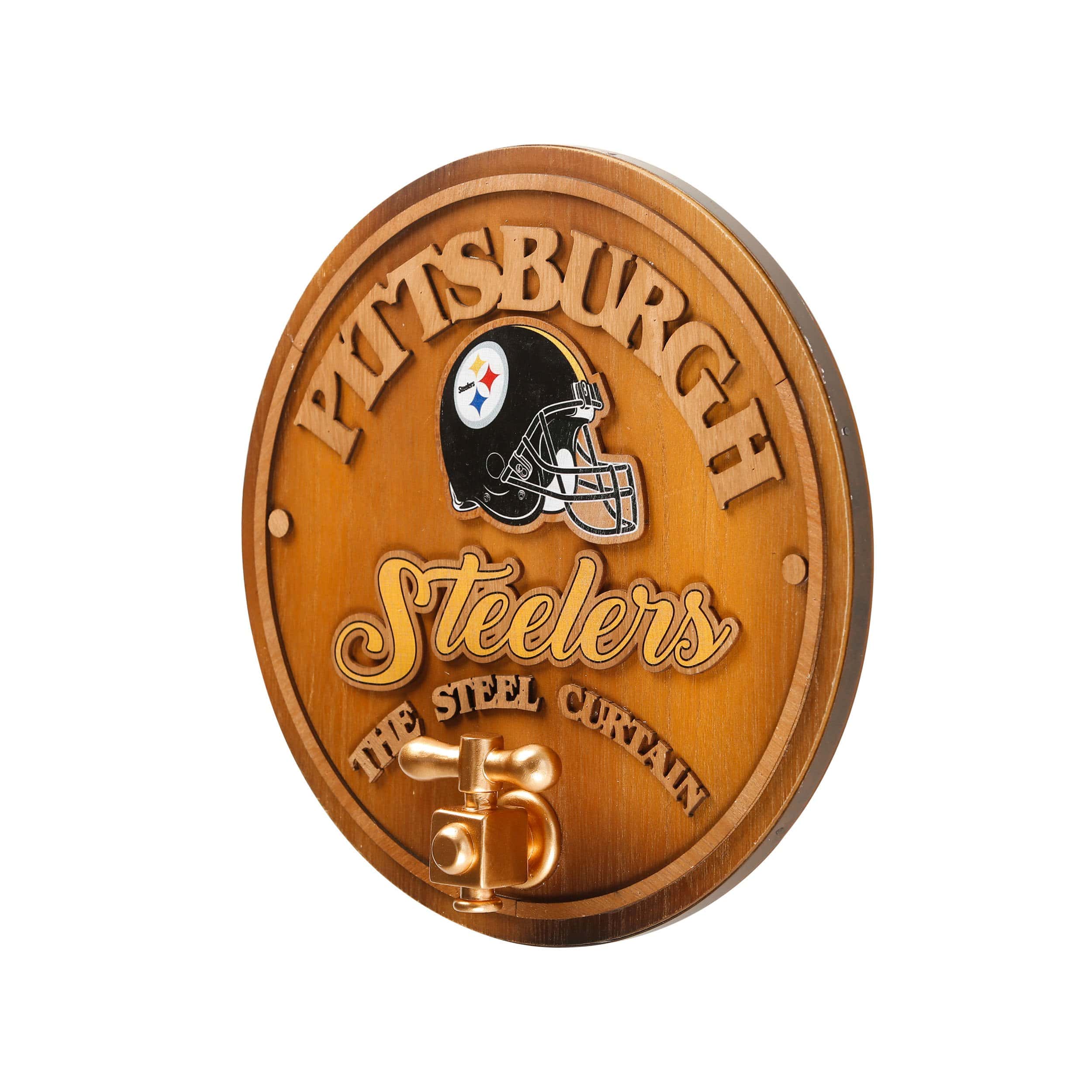 Pittsburgh Steelers NFL Keg Tap Sign - Image 2