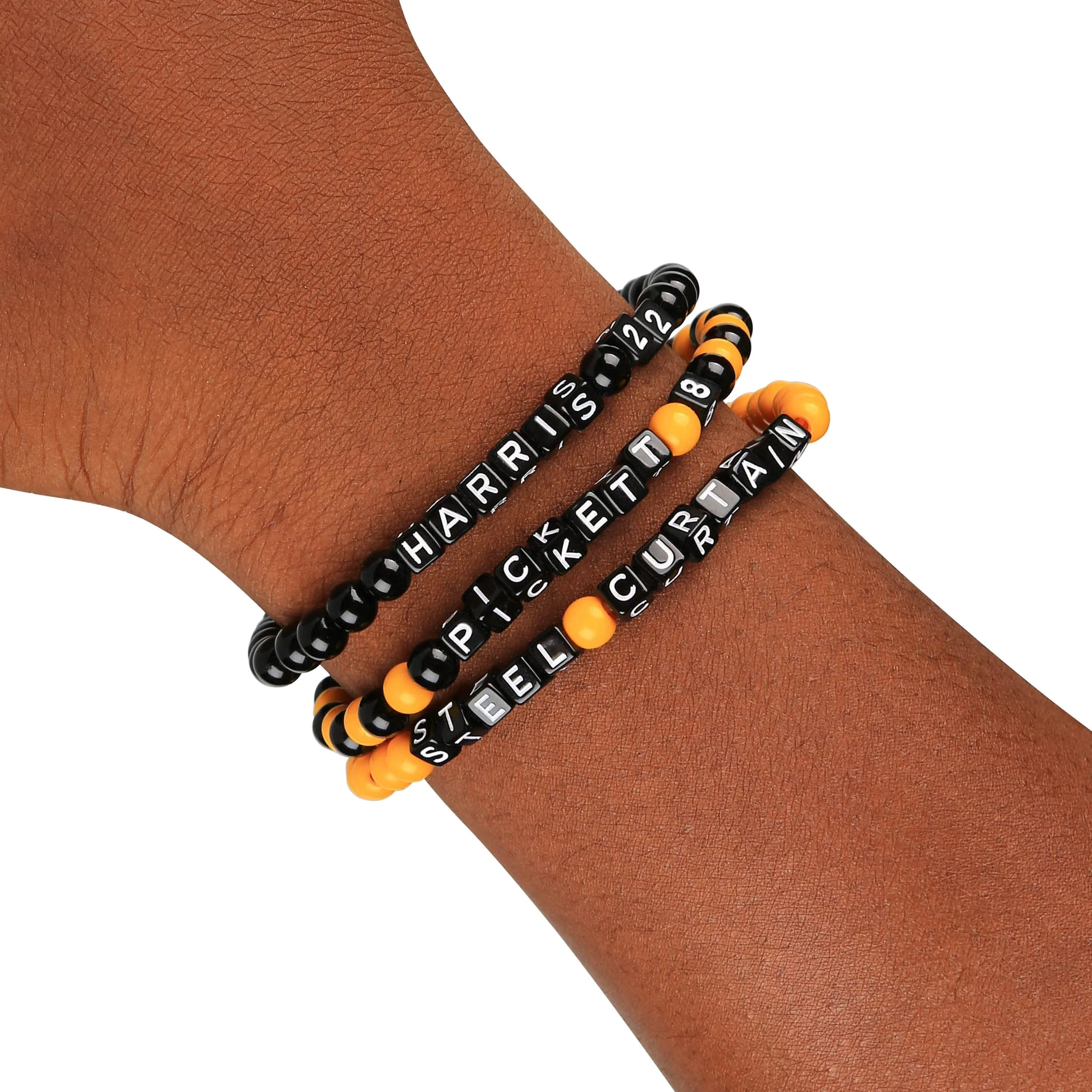 Pittsburgh Steelers NFL Kenny Pickett & Najee Harris 3 Pack Player Beaded Friendship Bracelet - Image 4