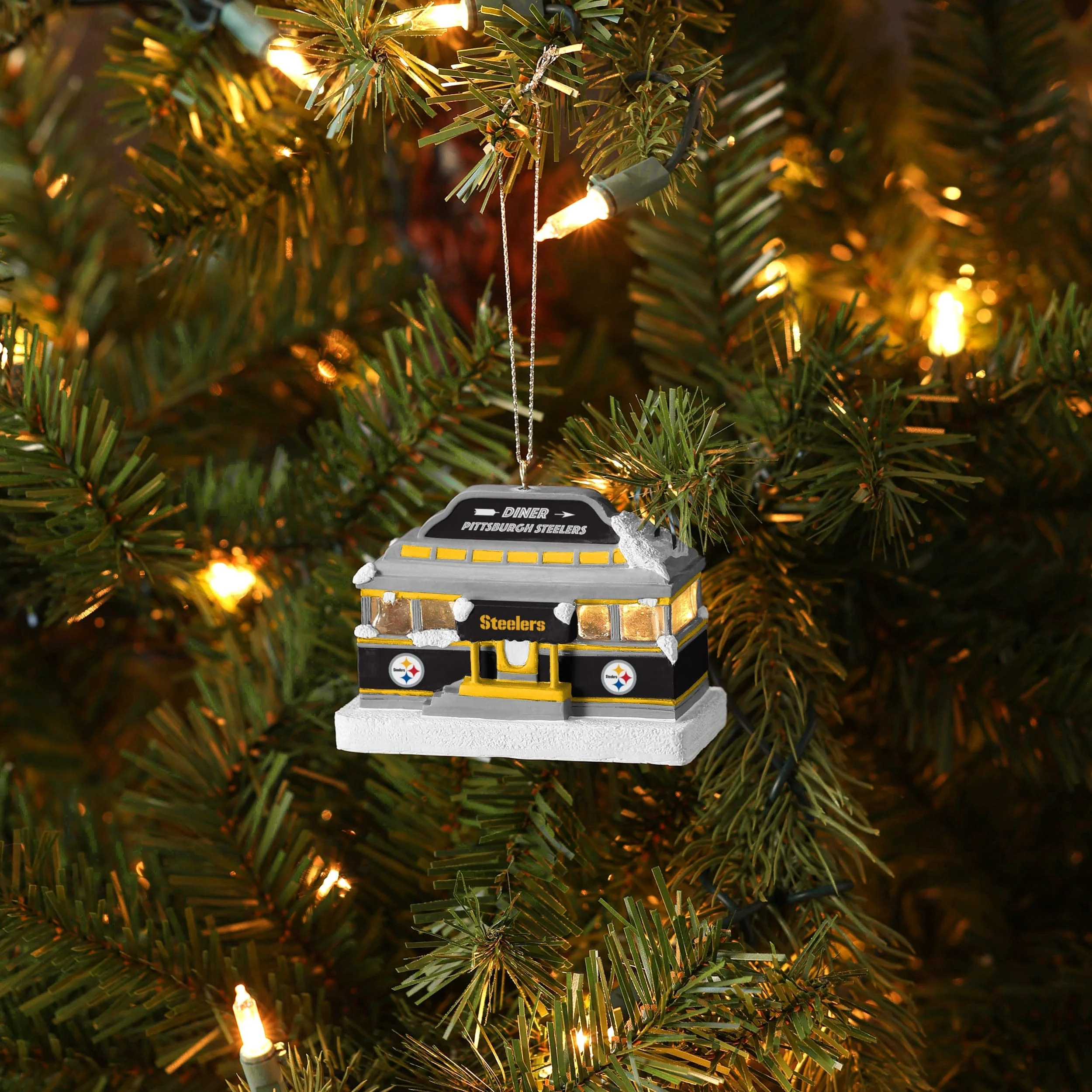 Pittsburgh Steelers NFL Light Up Diner Ornament - Image 3
