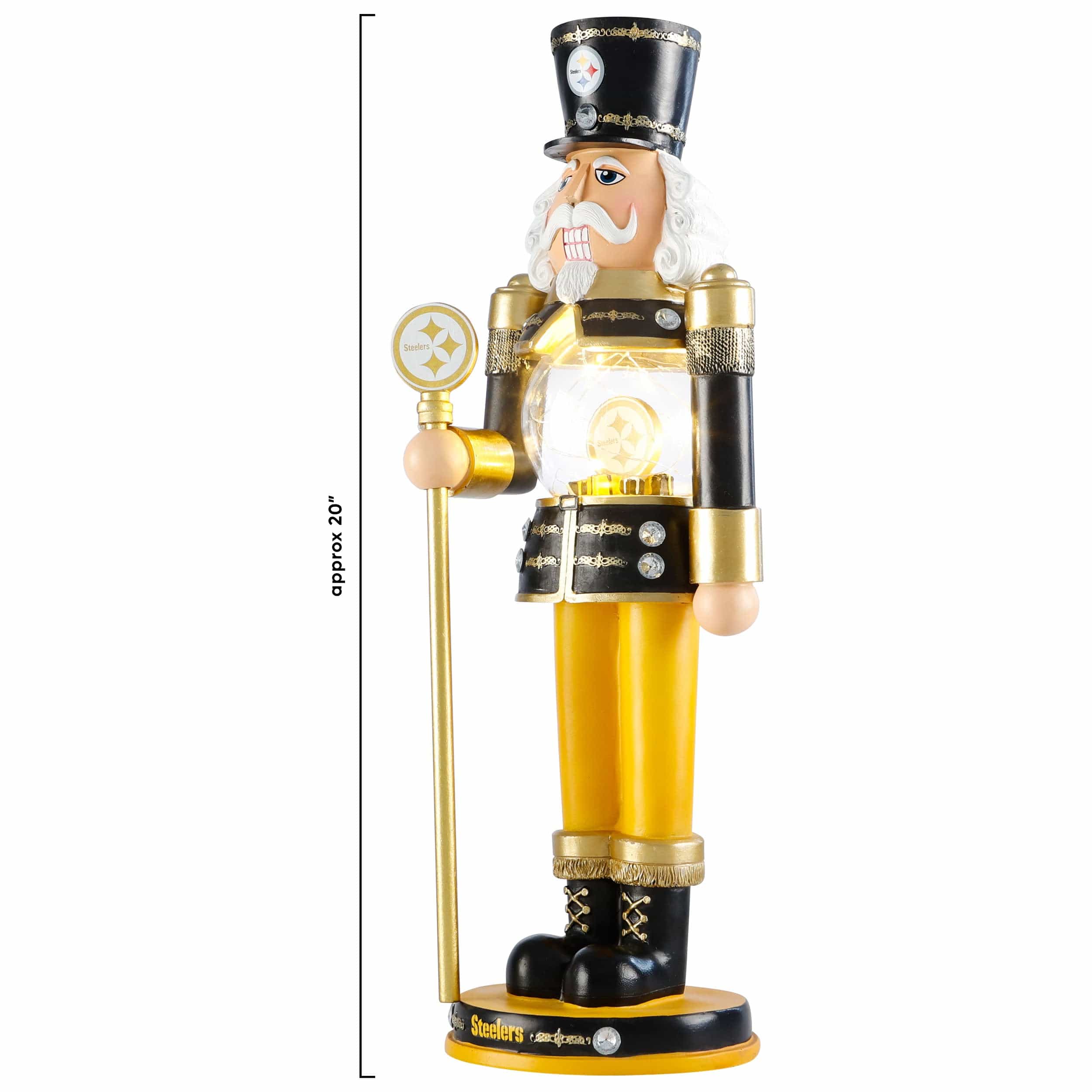 Pittsburgh Steelers NFL Light Up Nutcracker - Image 3