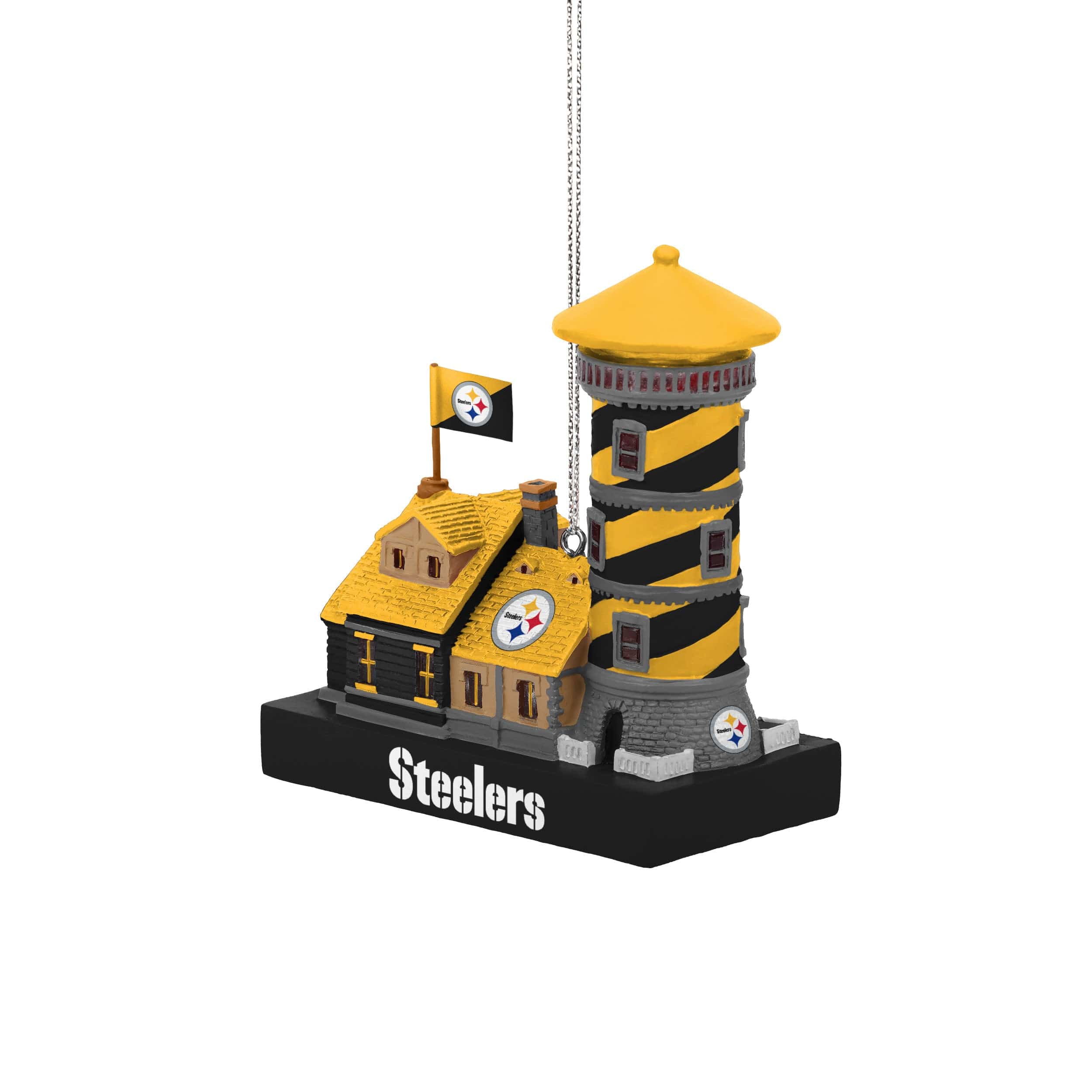 Pittsburgh Steelers NFL Light Up Resin Lighthouse Ornament - Image 2