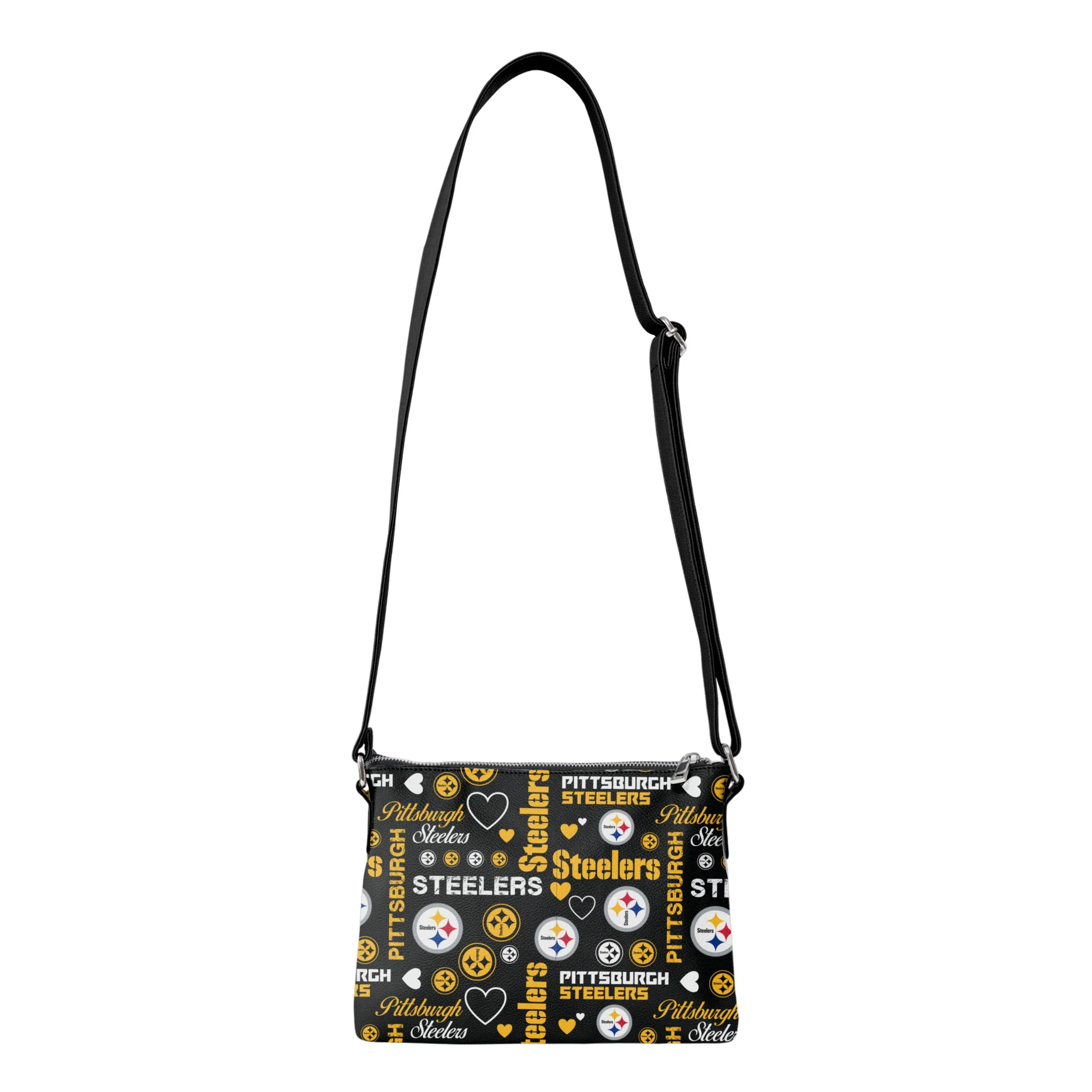 Pittsburgh Steelers NFL Logo Love Crossbody Purse - Image 5