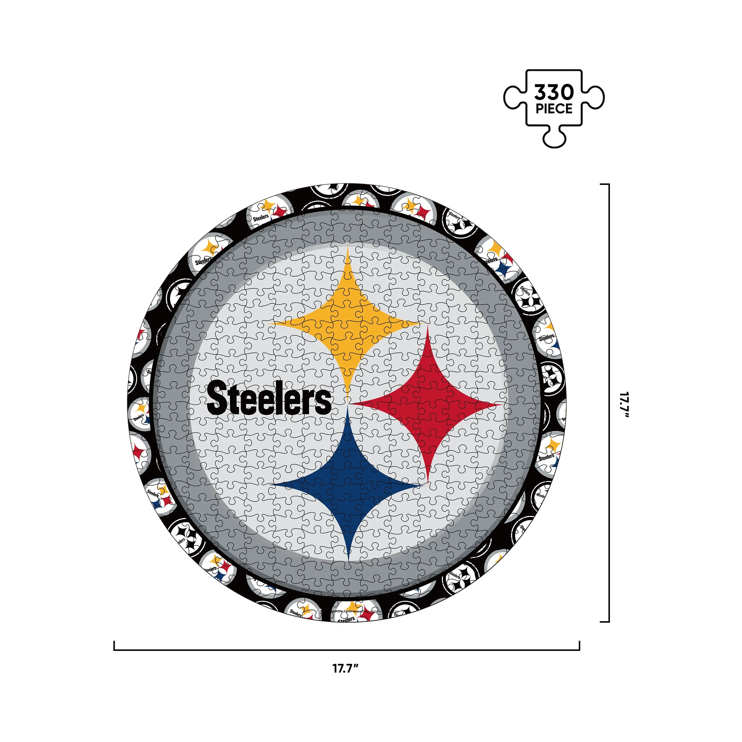 Pittsburgh Steelers NFL Logo Wood Jigsaw Puzzle PZLZ - Image 3