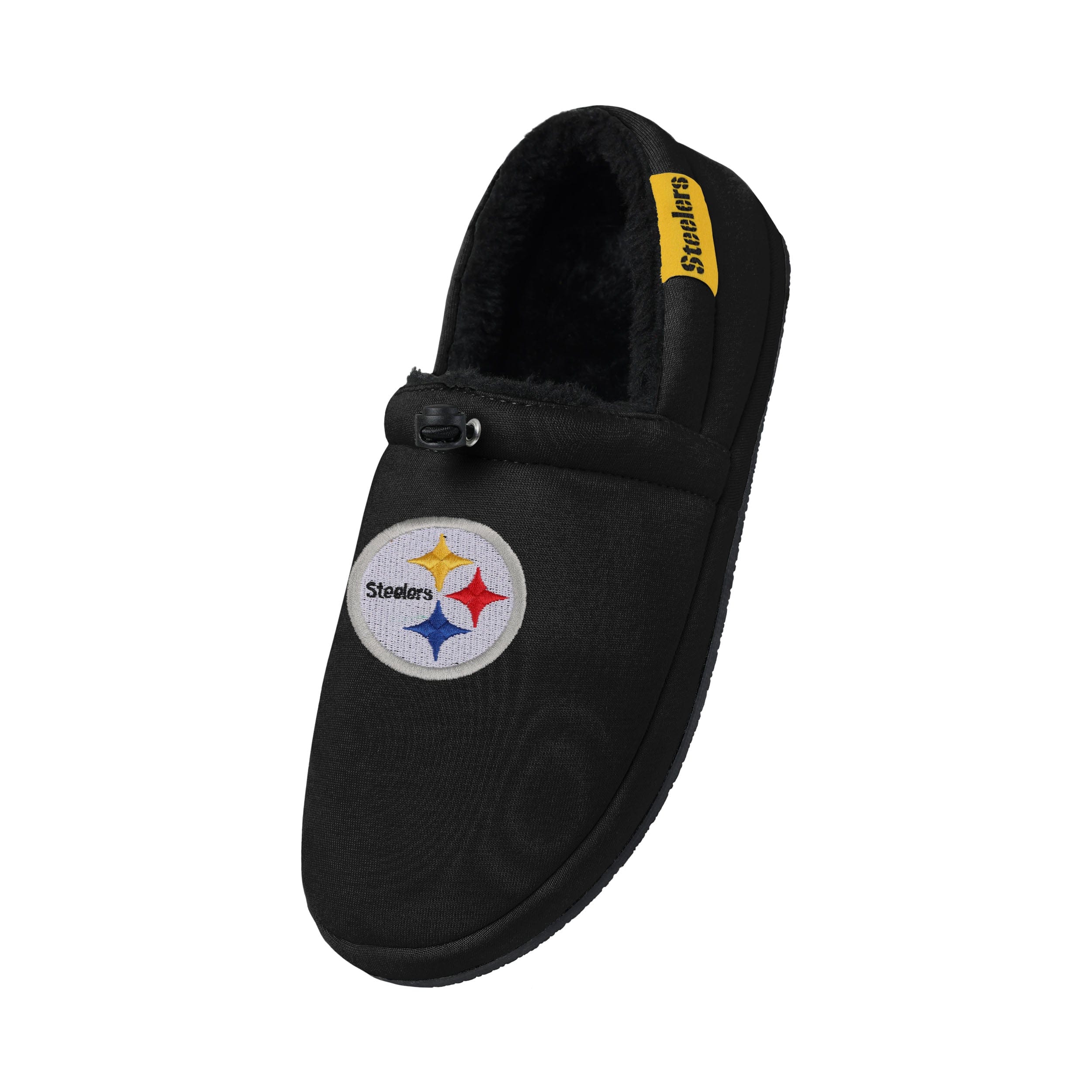Pittsburgh Steelers NFL Mens Big Logo Athletic Moccasin Slippers - Image 3