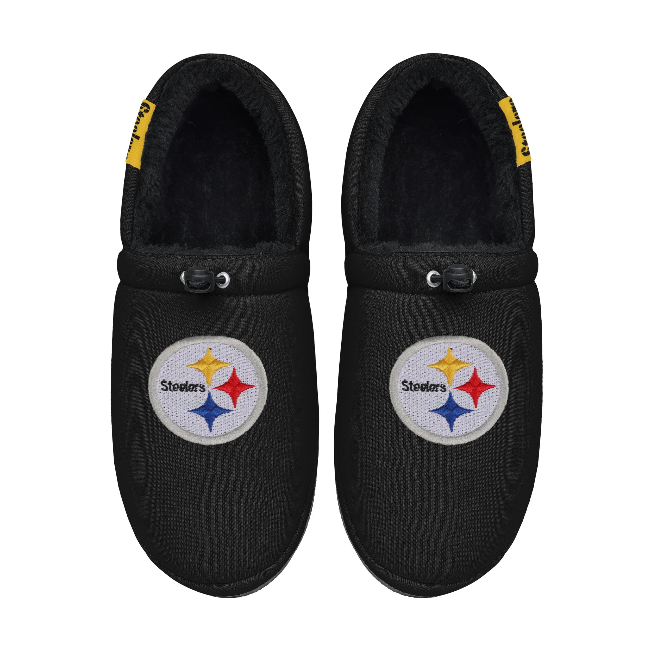 Pittsburgh Steelers NFL Mens Big Logo Athletic Moccasin Slippers - Image 4