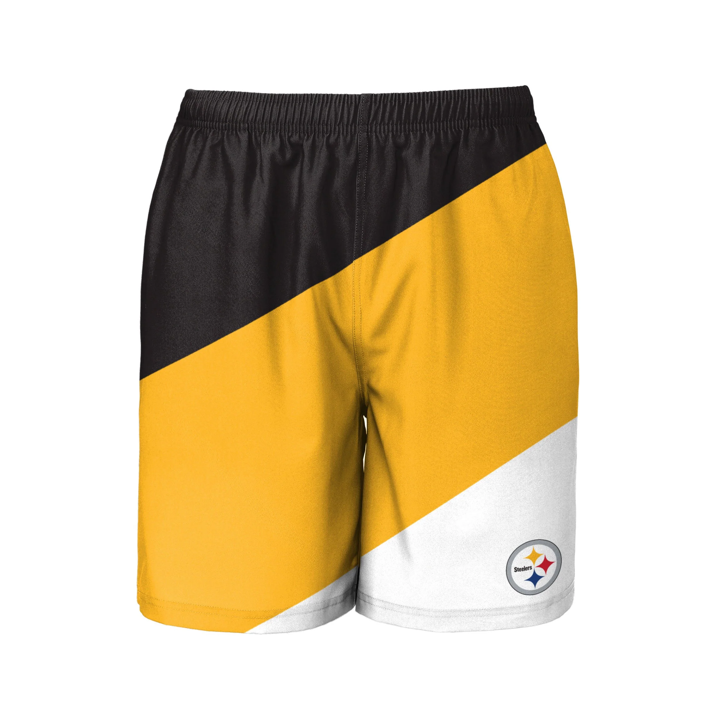 Pittsburgh Steelers NFL Mens Colorblock Double Down Liner Training Shorts - Image 4