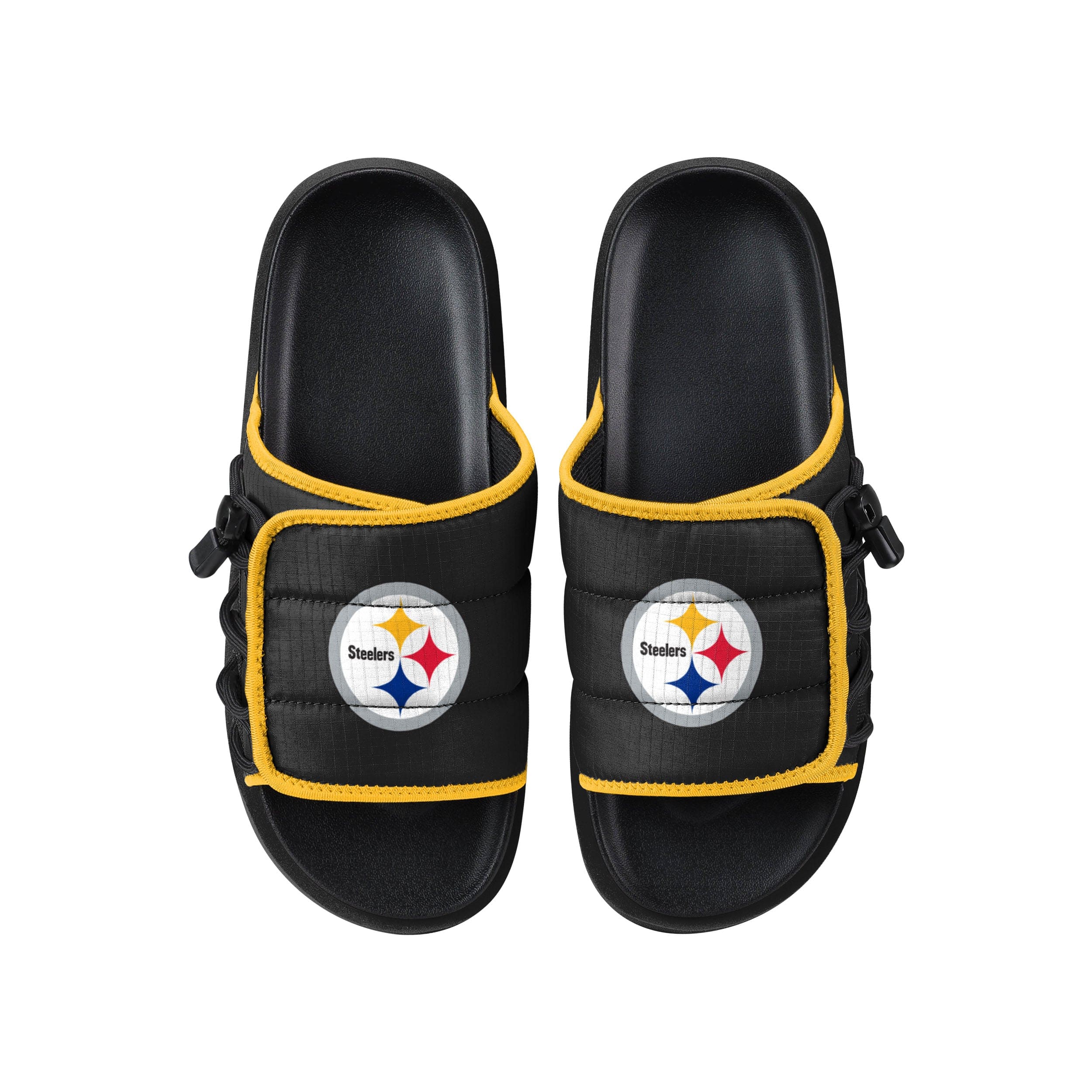 Pittsburgh Steelers NFL Mens Future Slide Flip Flops - Image 2