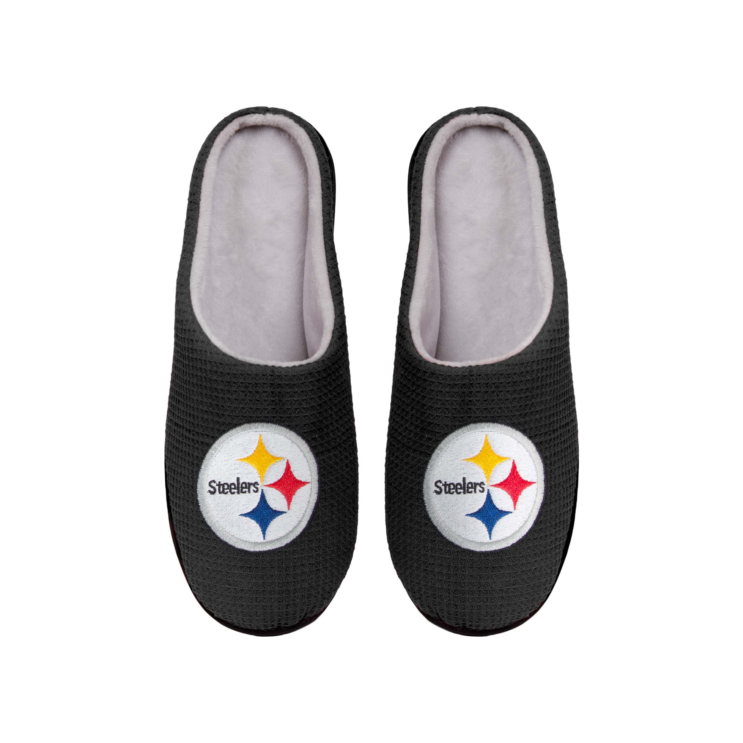 Pittsburgh Steelers NFL Mens Memory Foam Slide Slippers - Image 2