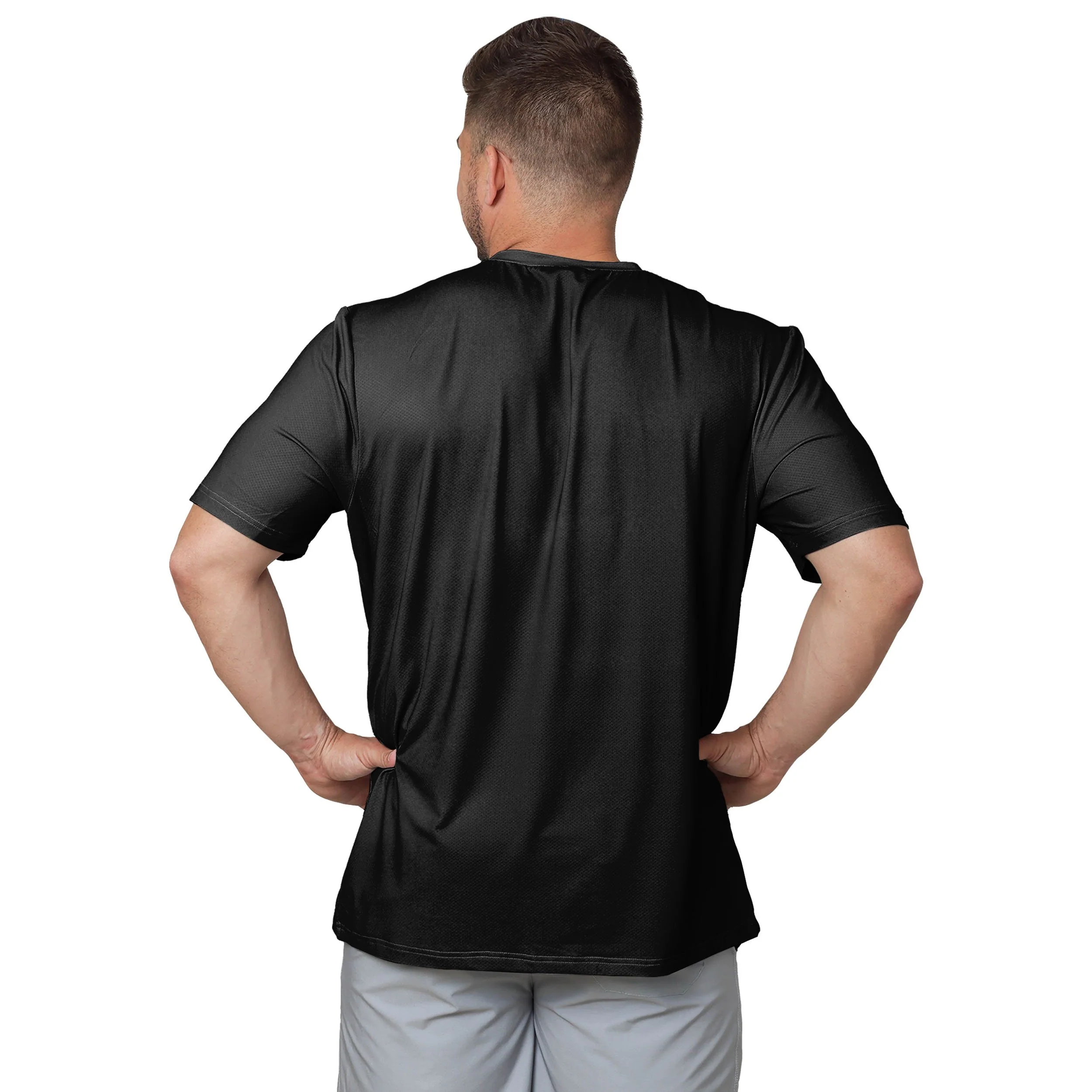 Pittsburgh Steelers NFL Mens Rash Guard Short Sleeve Swim Shirt - Image 3