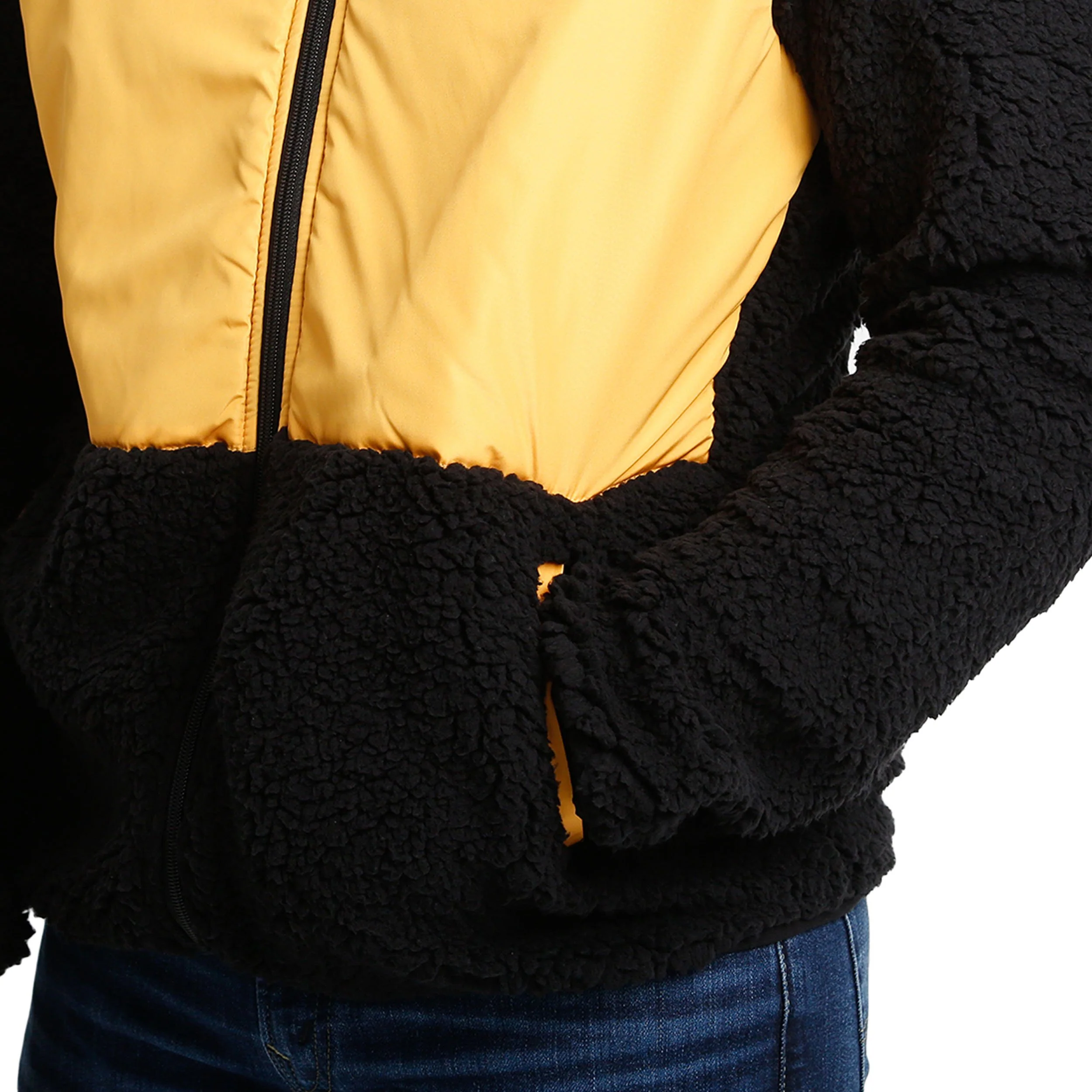 Pittsburgh Steelers NFL Mens Sherpa Soft Zip Up Jacket - Image 4