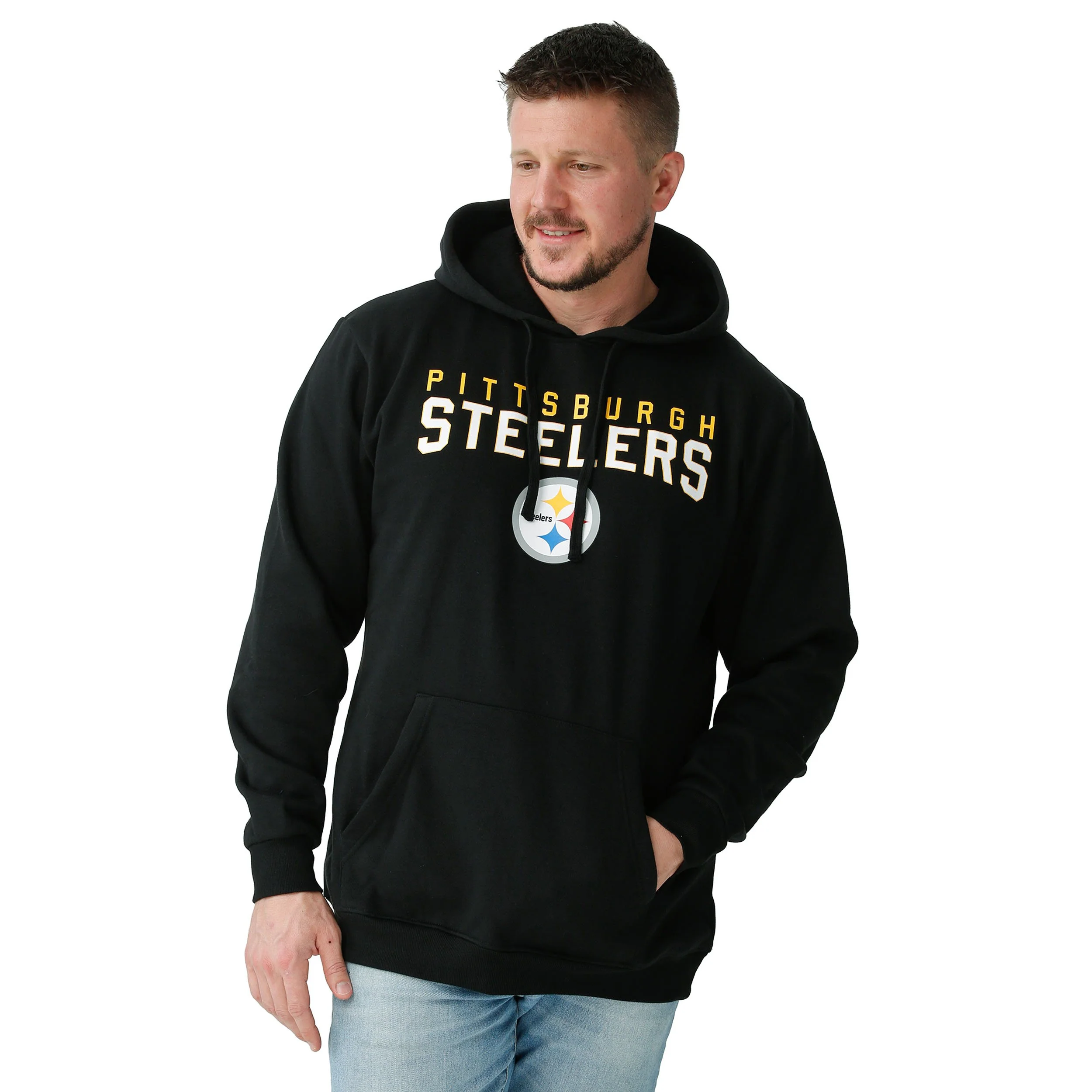 Pittsburgh Steelers NFL Mens Solid Hoodie