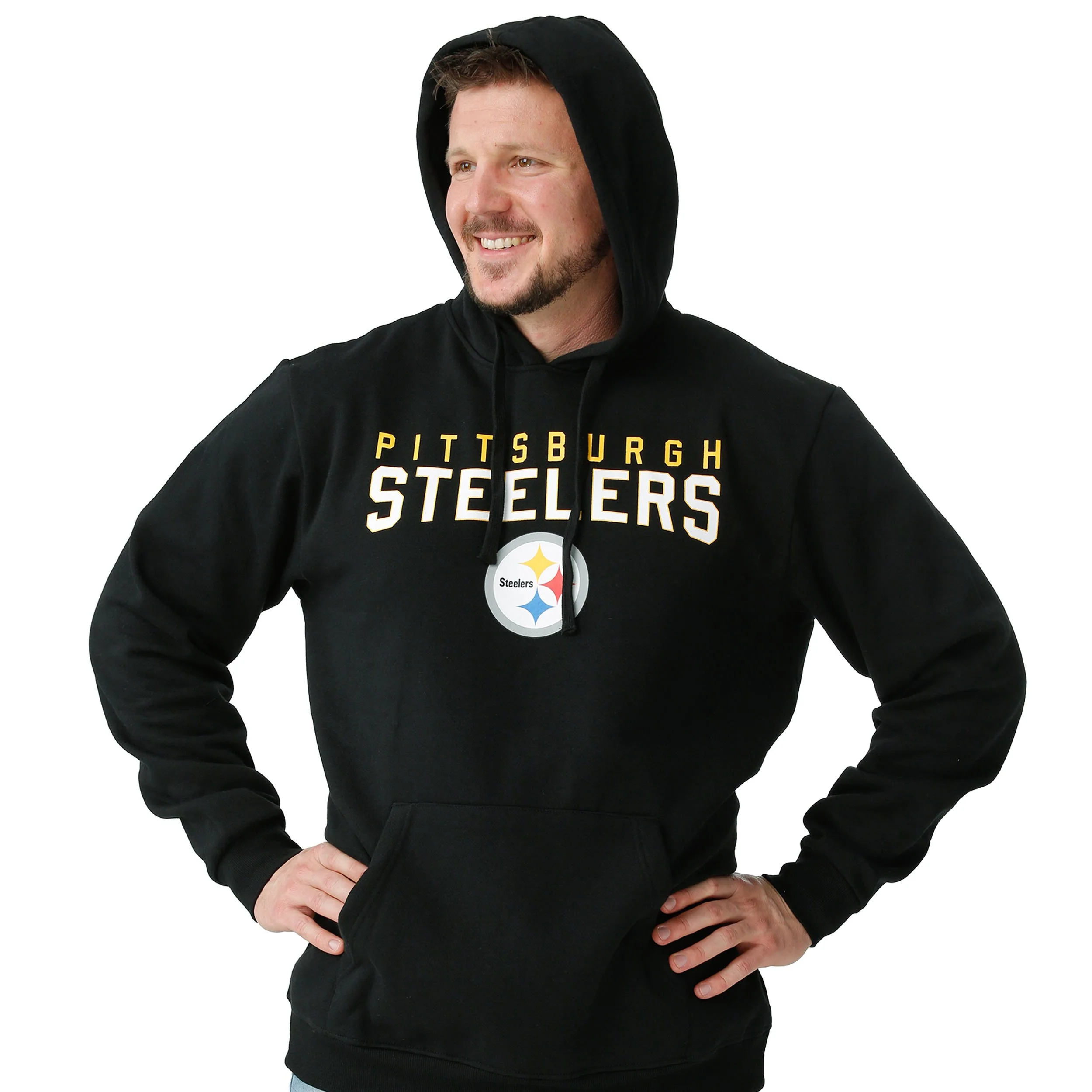 Pittsburgh Steelers NFL Mens Solid Hoodie - Image 2