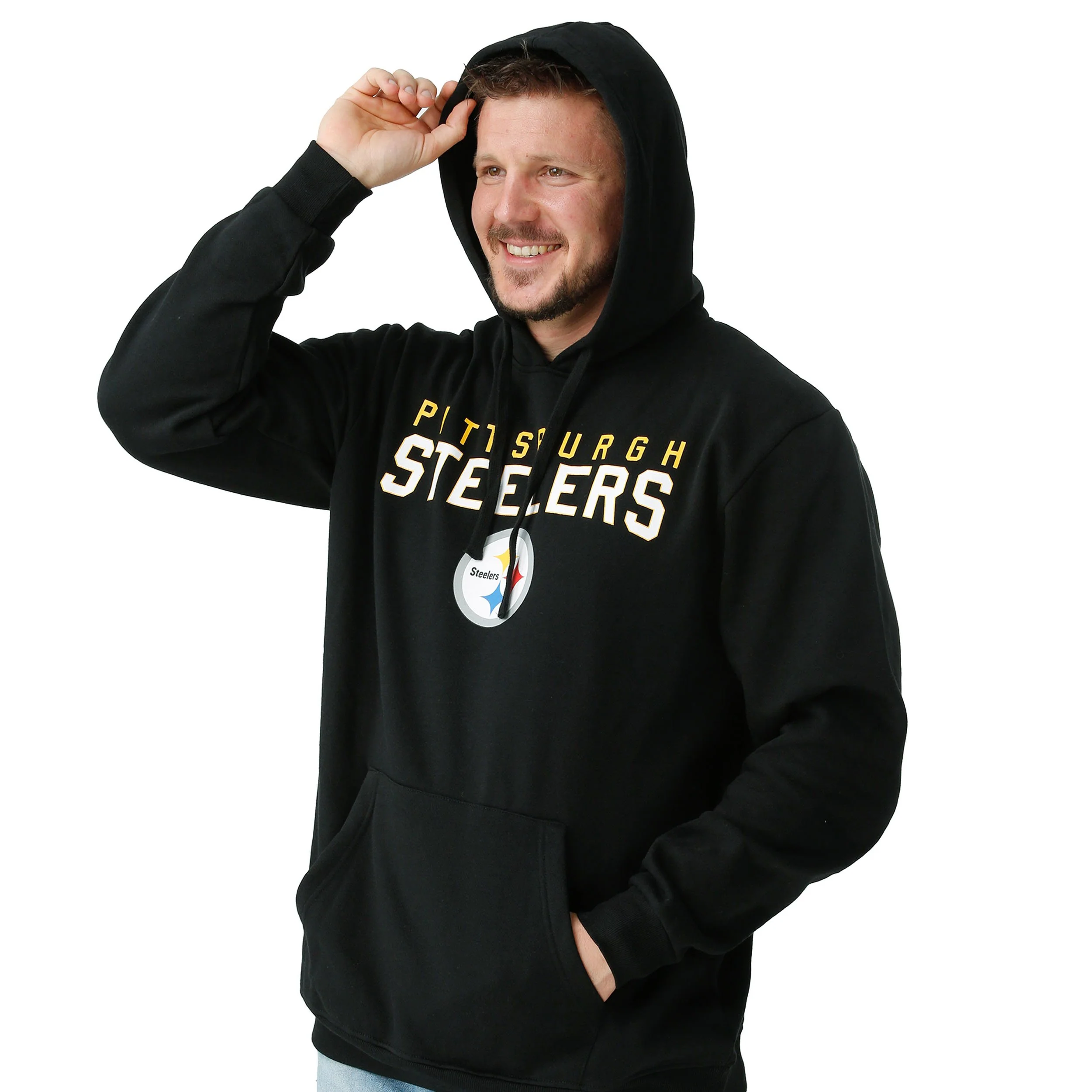 Pittsburgh Steelers NFL Mens Solid Hoodie - Image 3