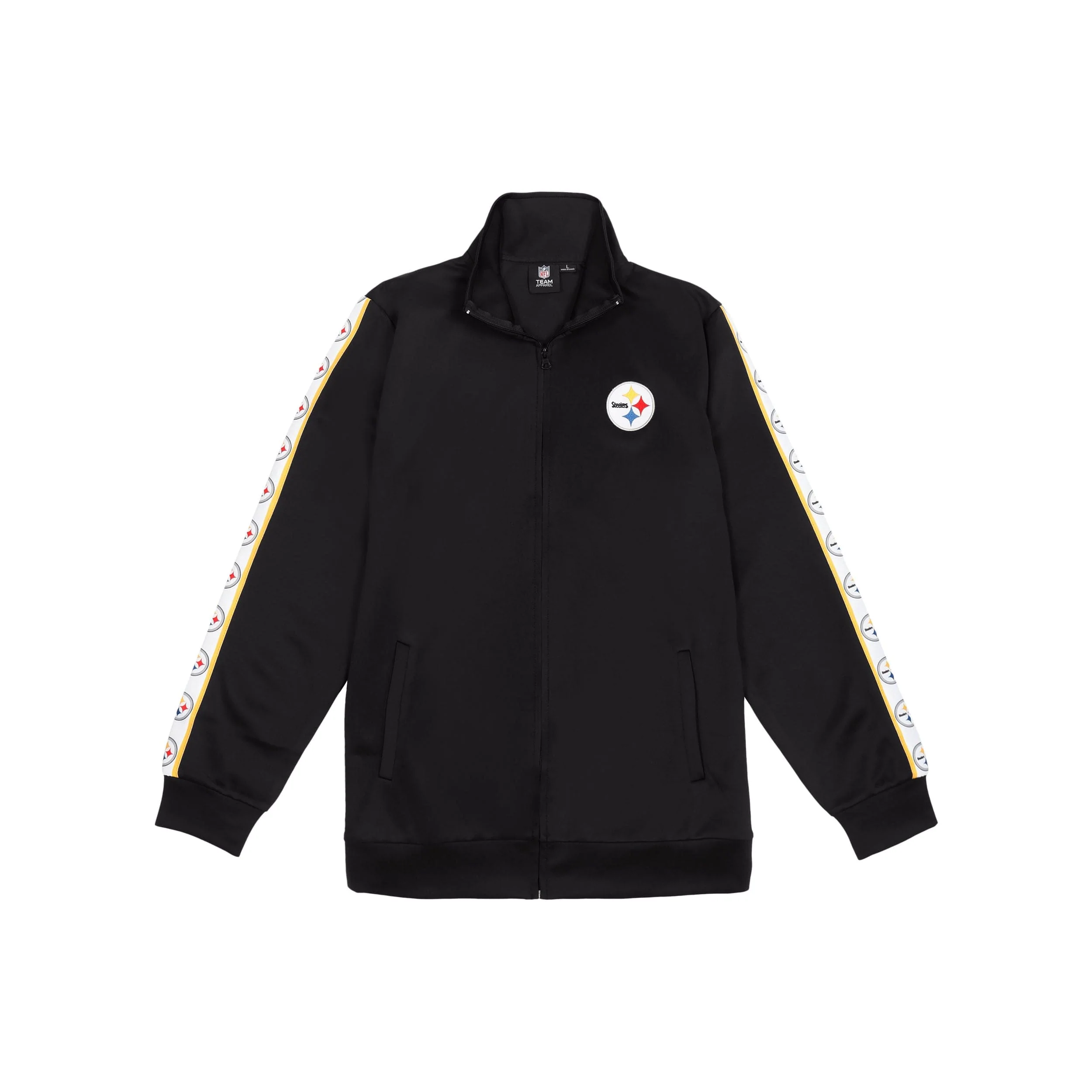 Pittsburgh Steelers NFL Mens Stripe Logo Track Jacket - Image 6