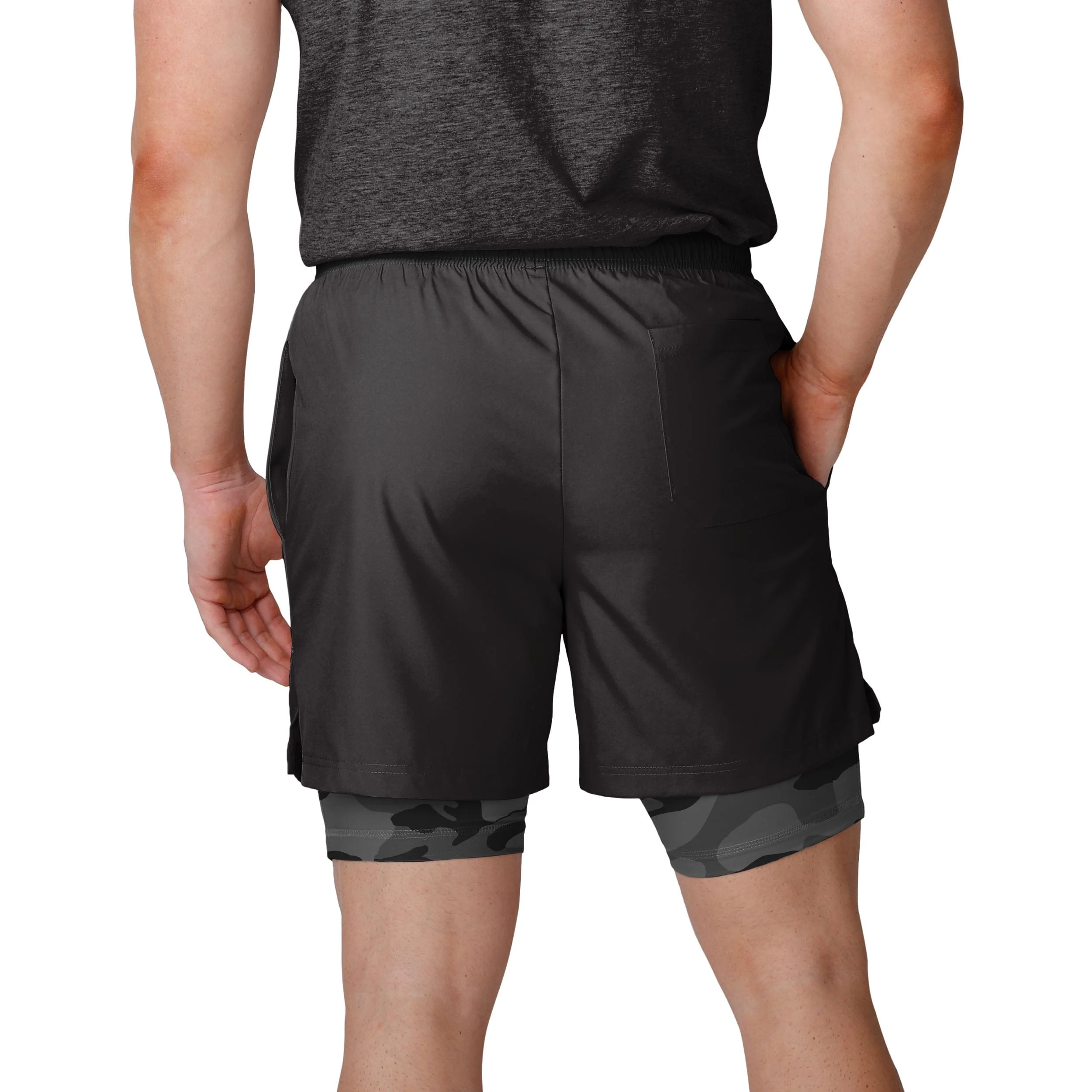 Pittsburgh Steelers NFL Mens Team Color Camo Liner Shorts - Image 3