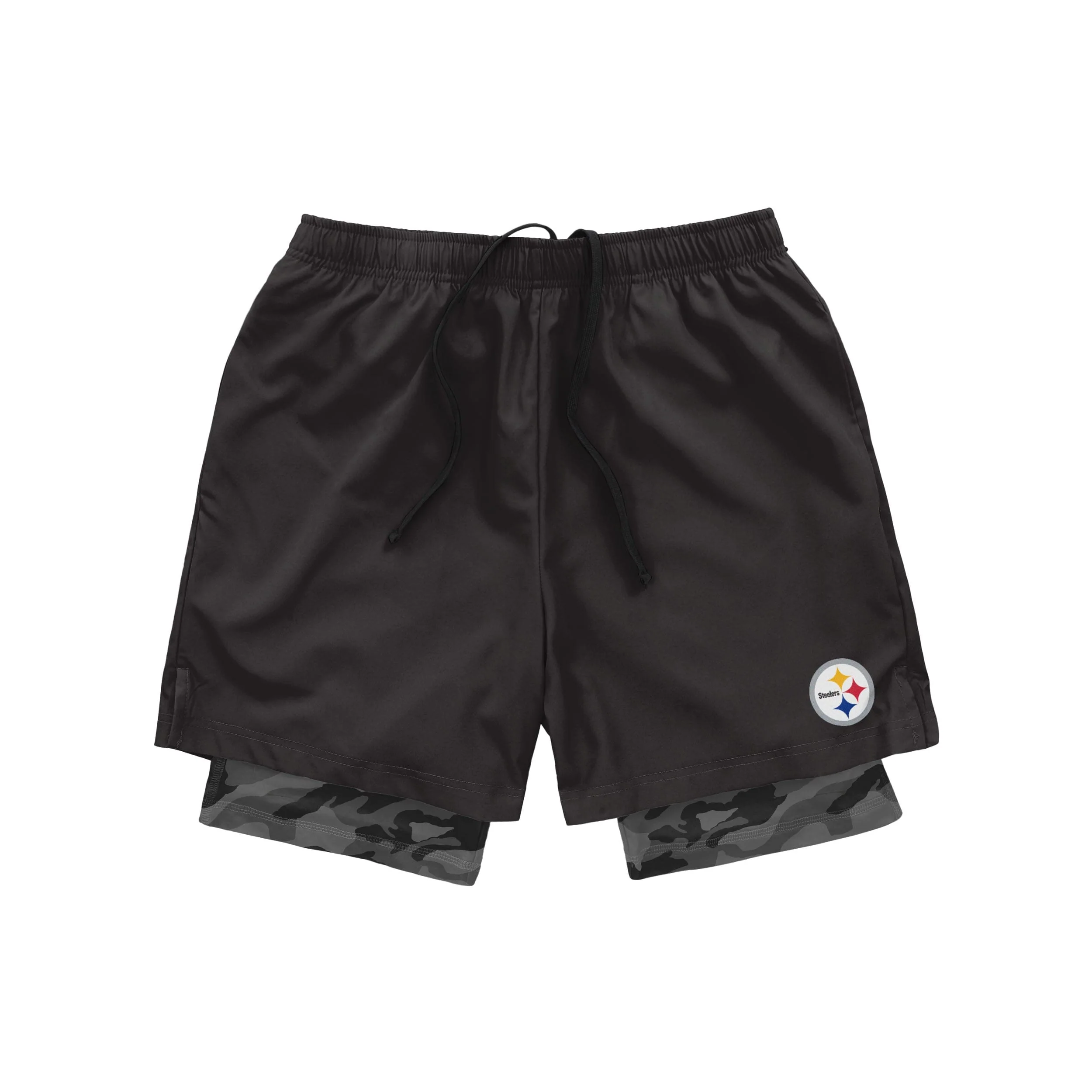 Pittsburgh Steelers NFL Mens Team Color Camo Liner Shorts - Image 4