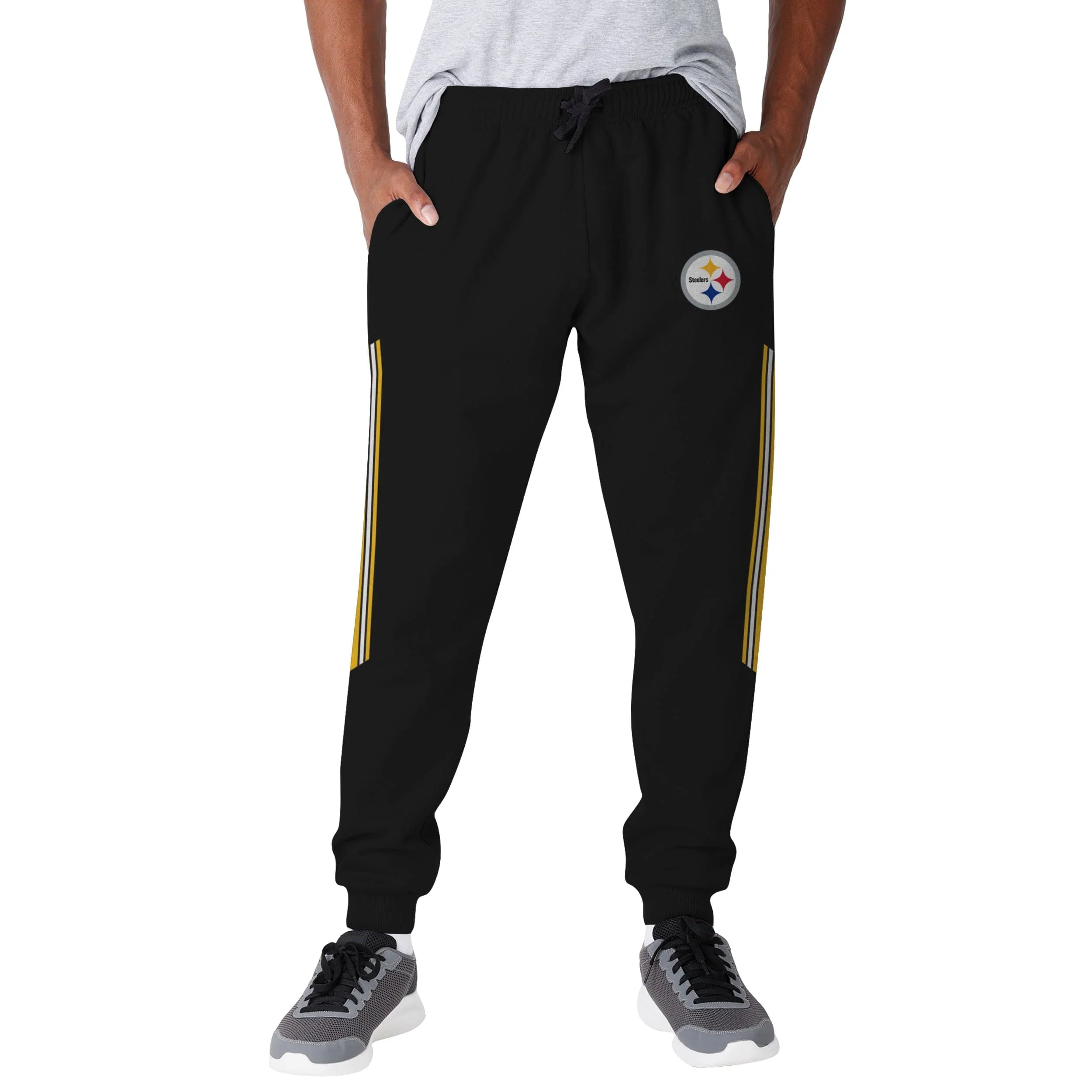 Pittsburgh Steelers NFL Mens Team Stripe Joggers