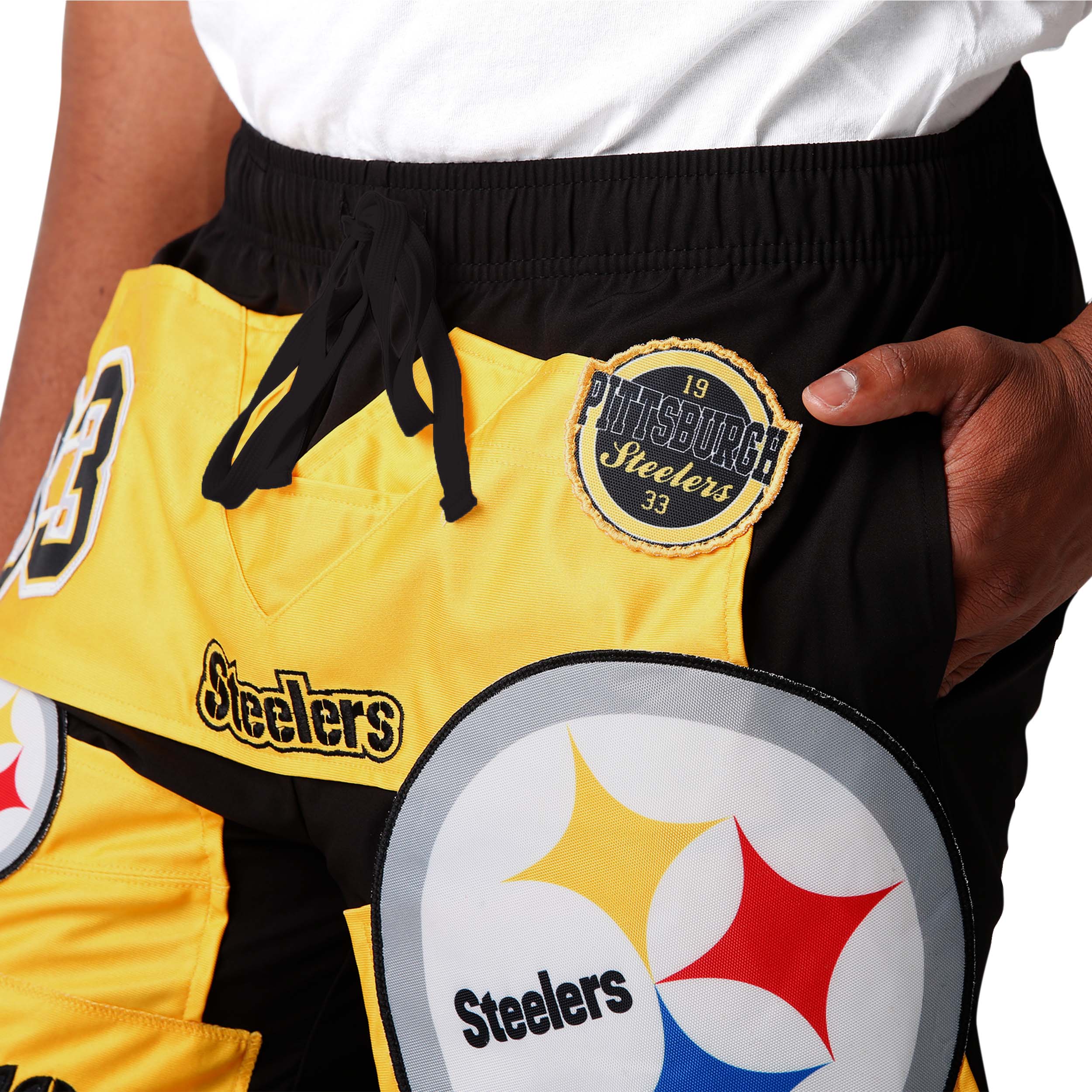 Pittsburgh Steelers NFL Mens Ultimate Uniform Shorts - Image 3