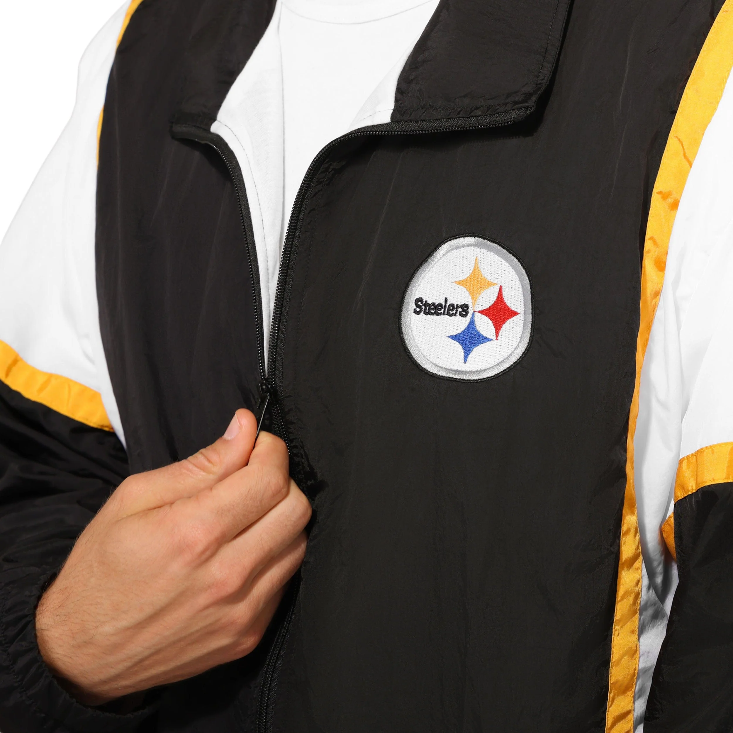 Pittsburgh Steelers NFL Nylon Crinkle Gameday Jacket - Image 3
