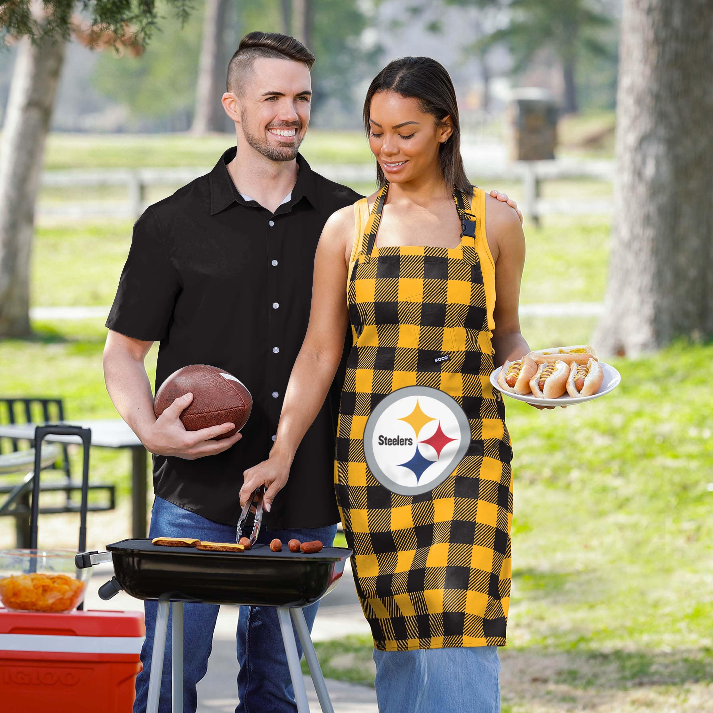 Pittsburgh Steelers NFL Plaid Apron - Image 5